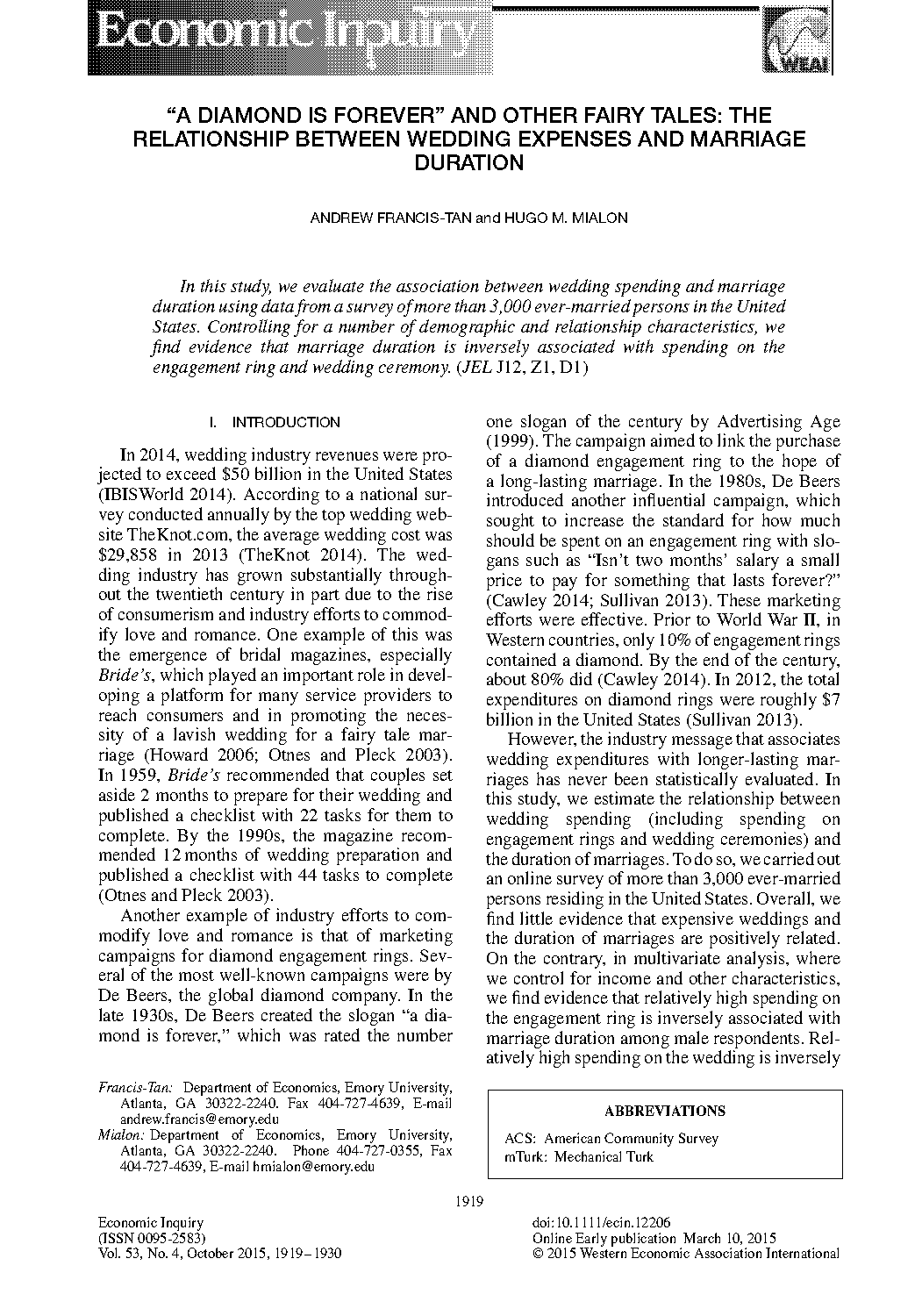 marriage and divorce population sample size