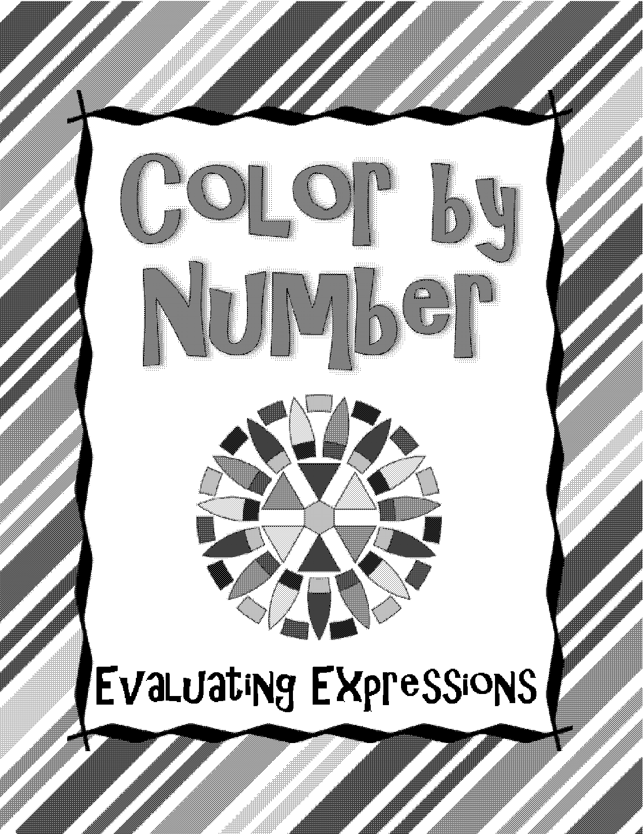 simplifying expressions coloring worksheet