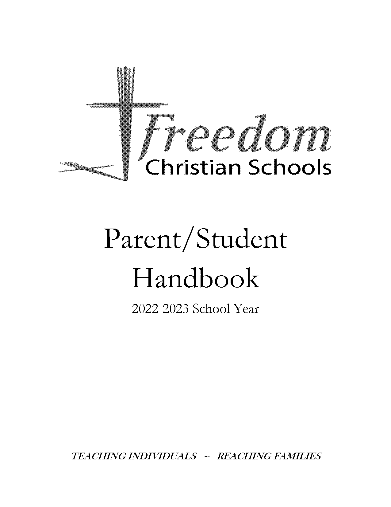 freedom christian academy student handbook