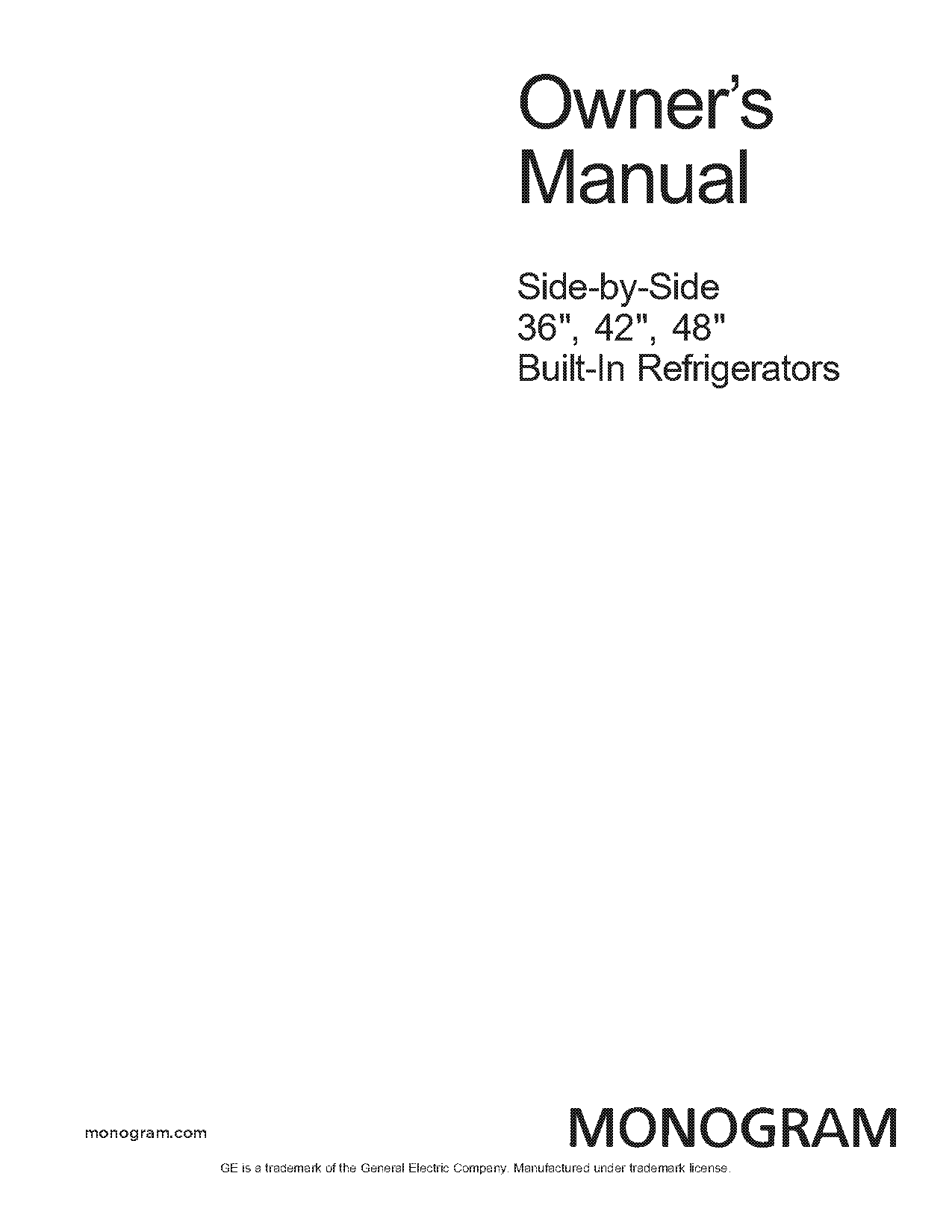 ge mini fridge manual