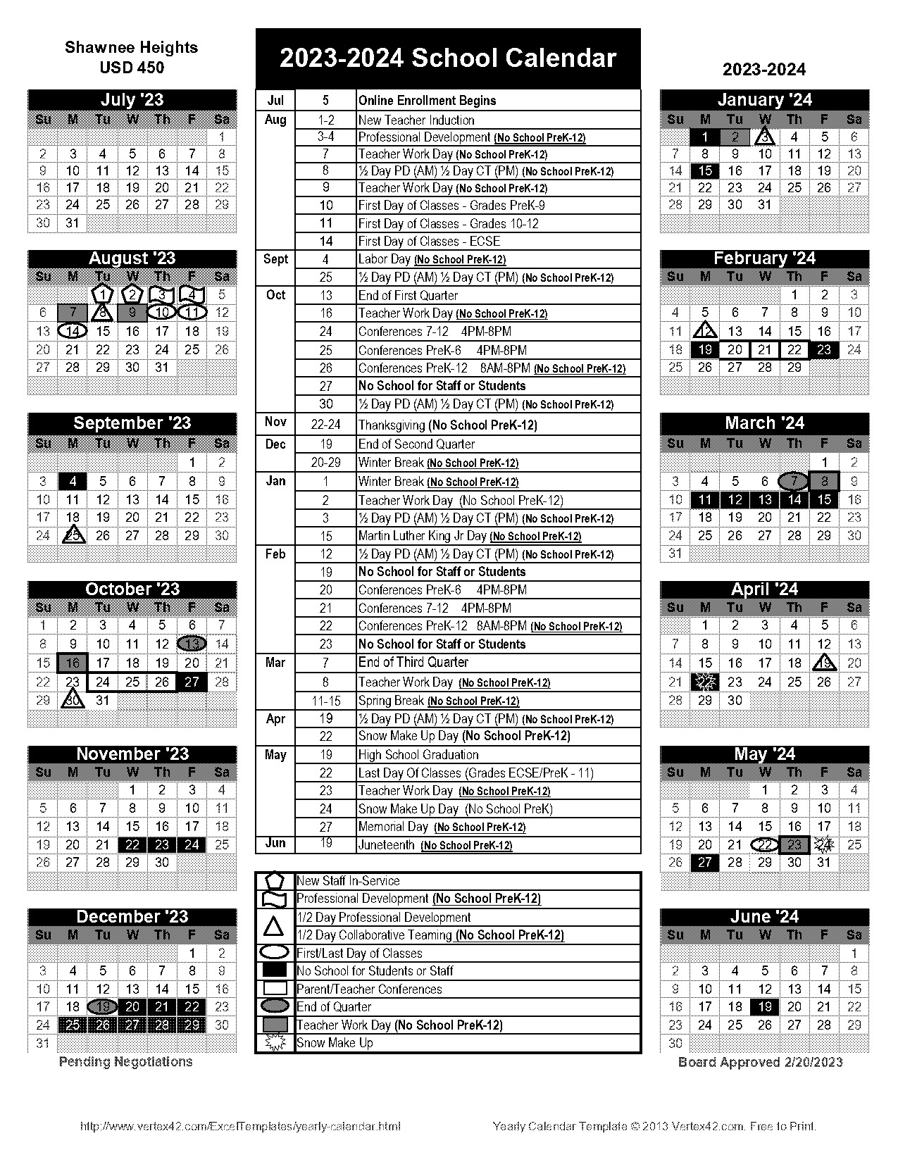 calendar templates free for teachers