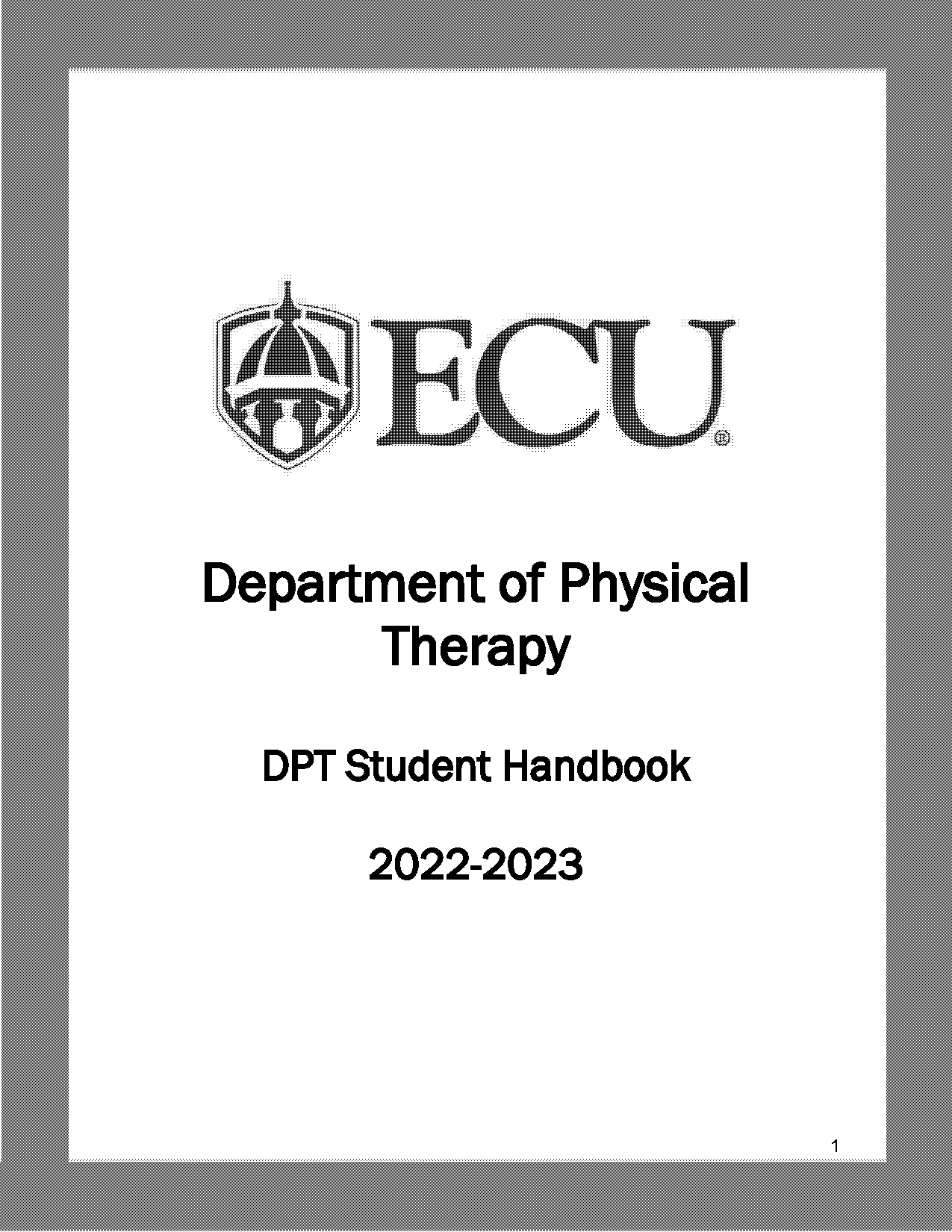 ecu dpt mission statement