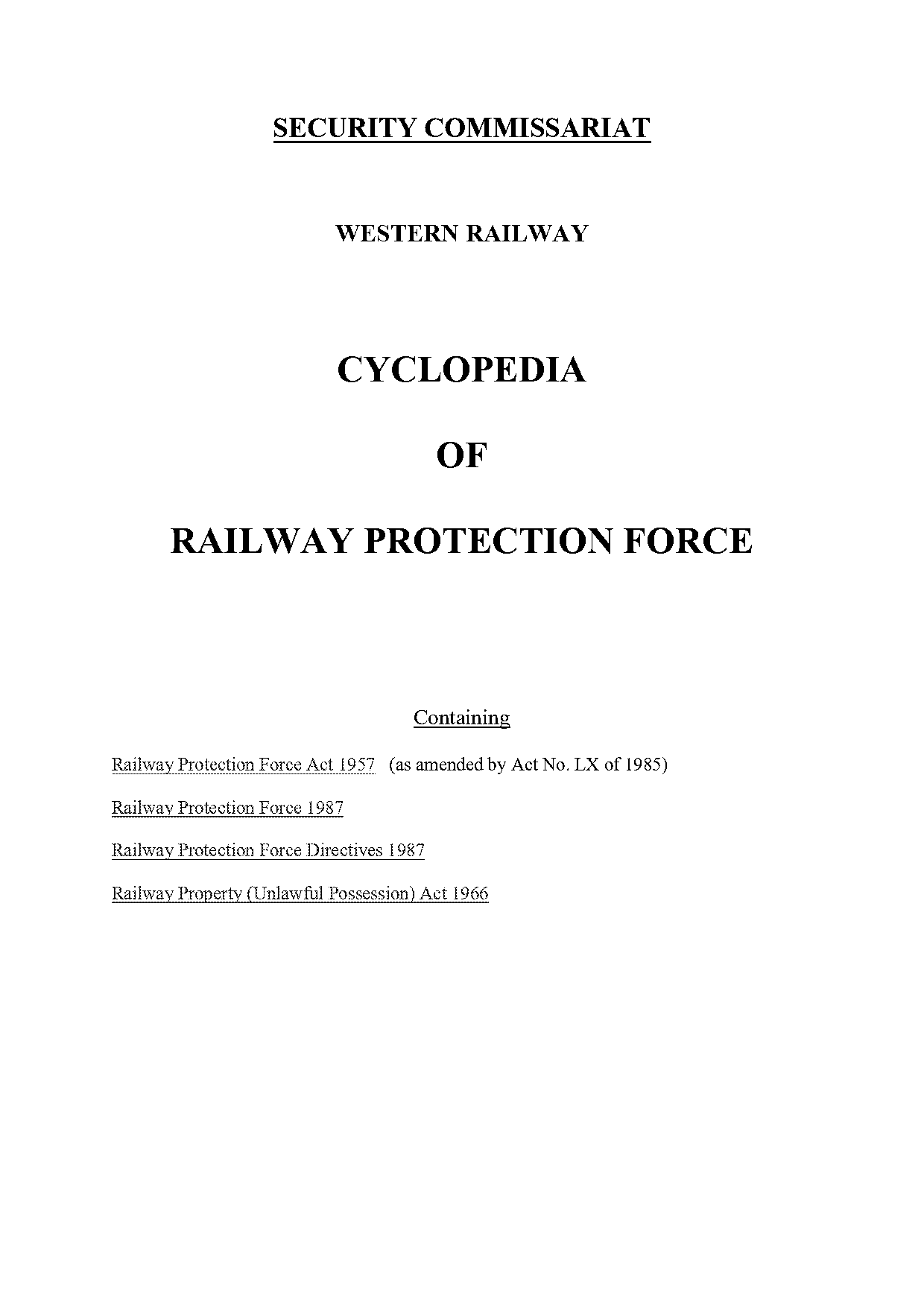 railway safety act in india