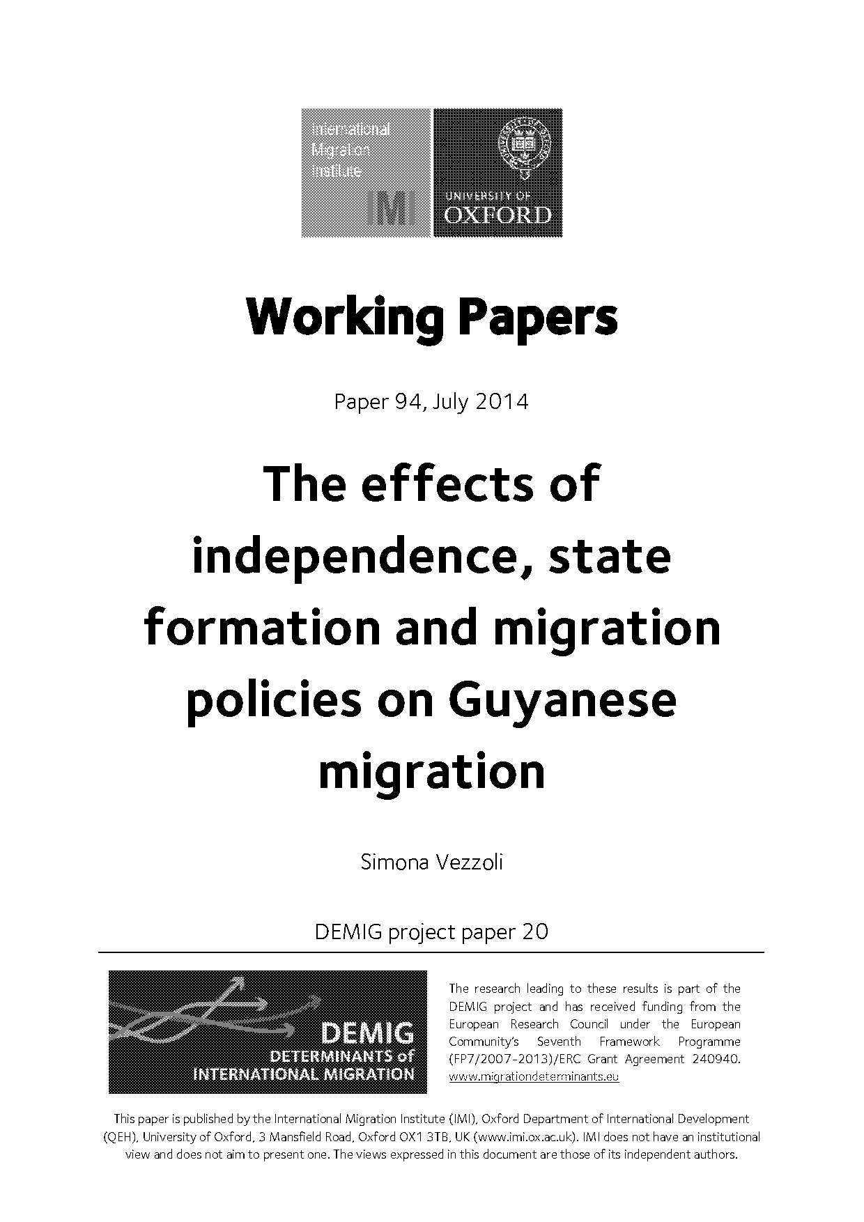 emigration guyana scholarly articles