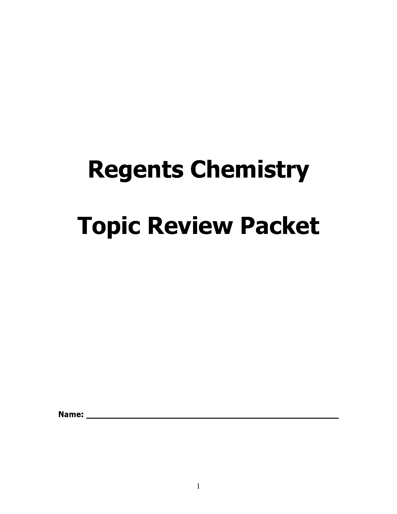 chemistry periodic table regents