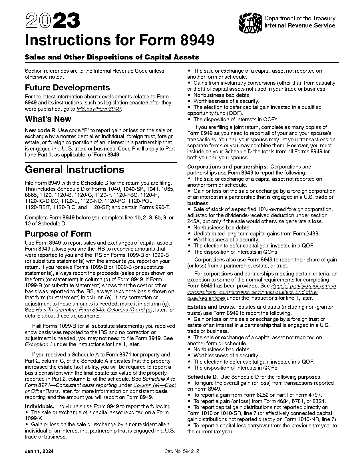 cost basis short term capital gains