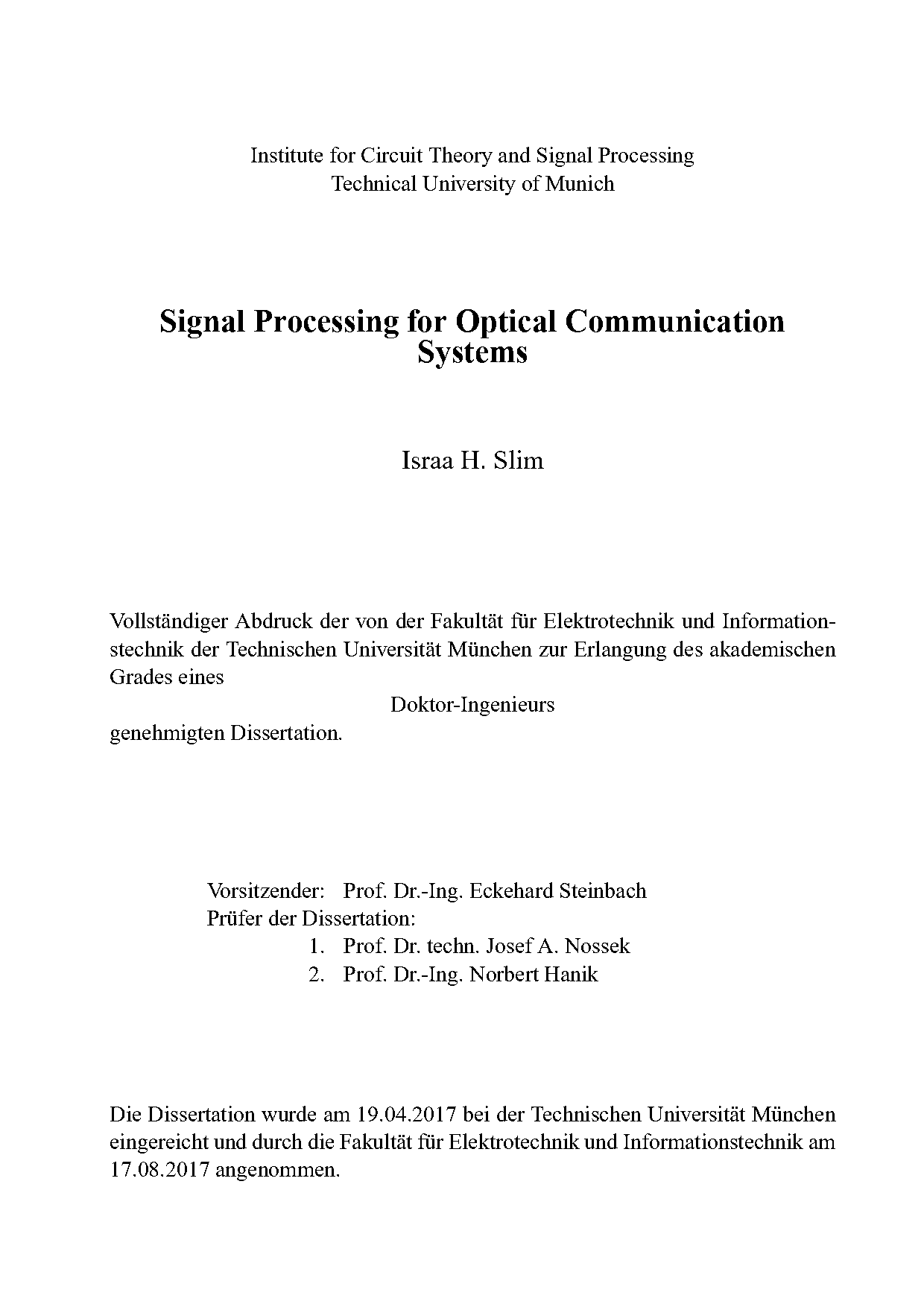 digital signal processing in communication systems pdf