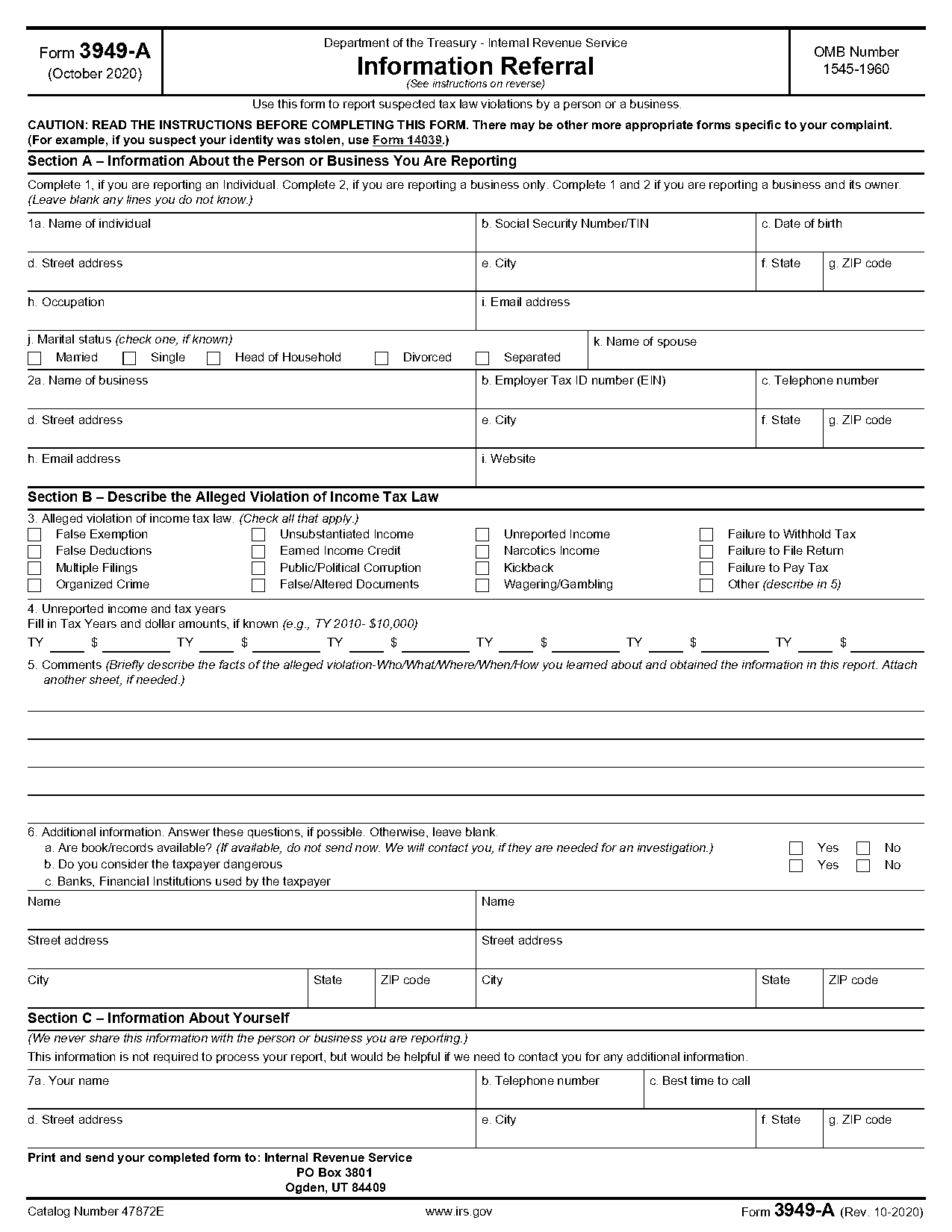 false income statement for financial aid