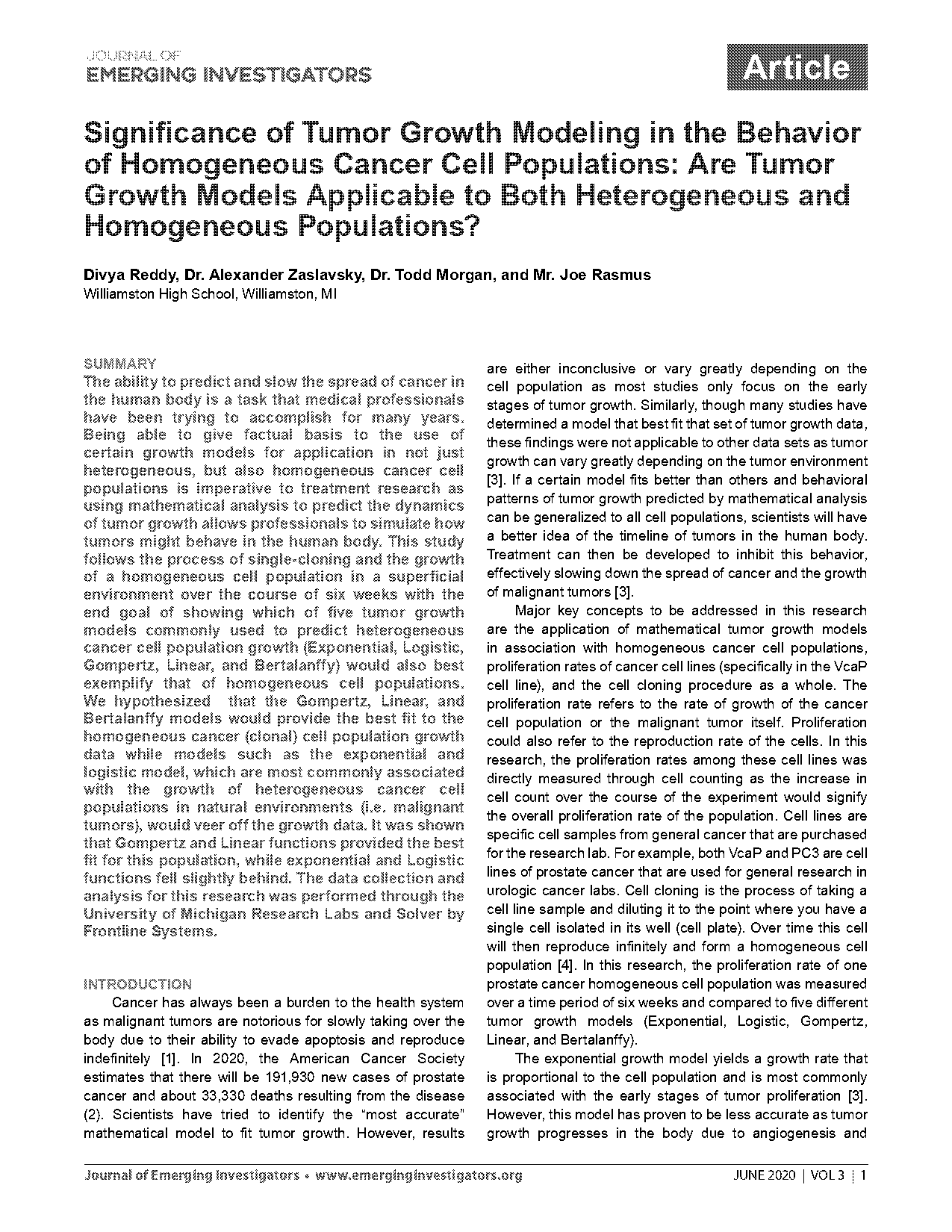 population growth exponential and logistic scholarly articles