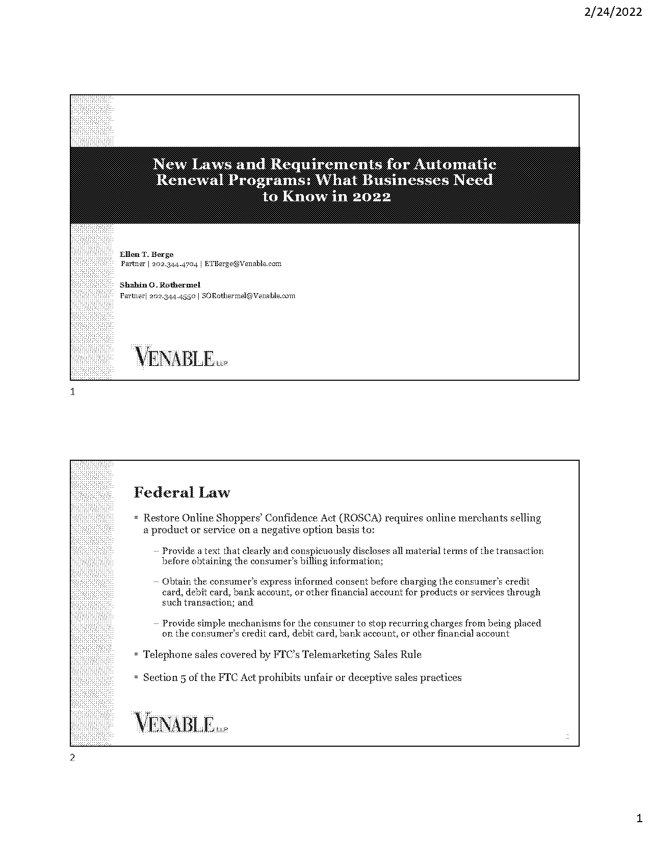 ftc auto renewal laws