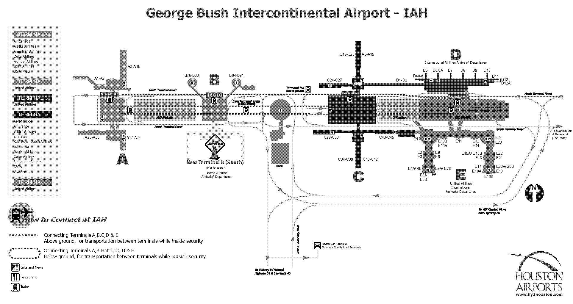 american airlines bush terminal