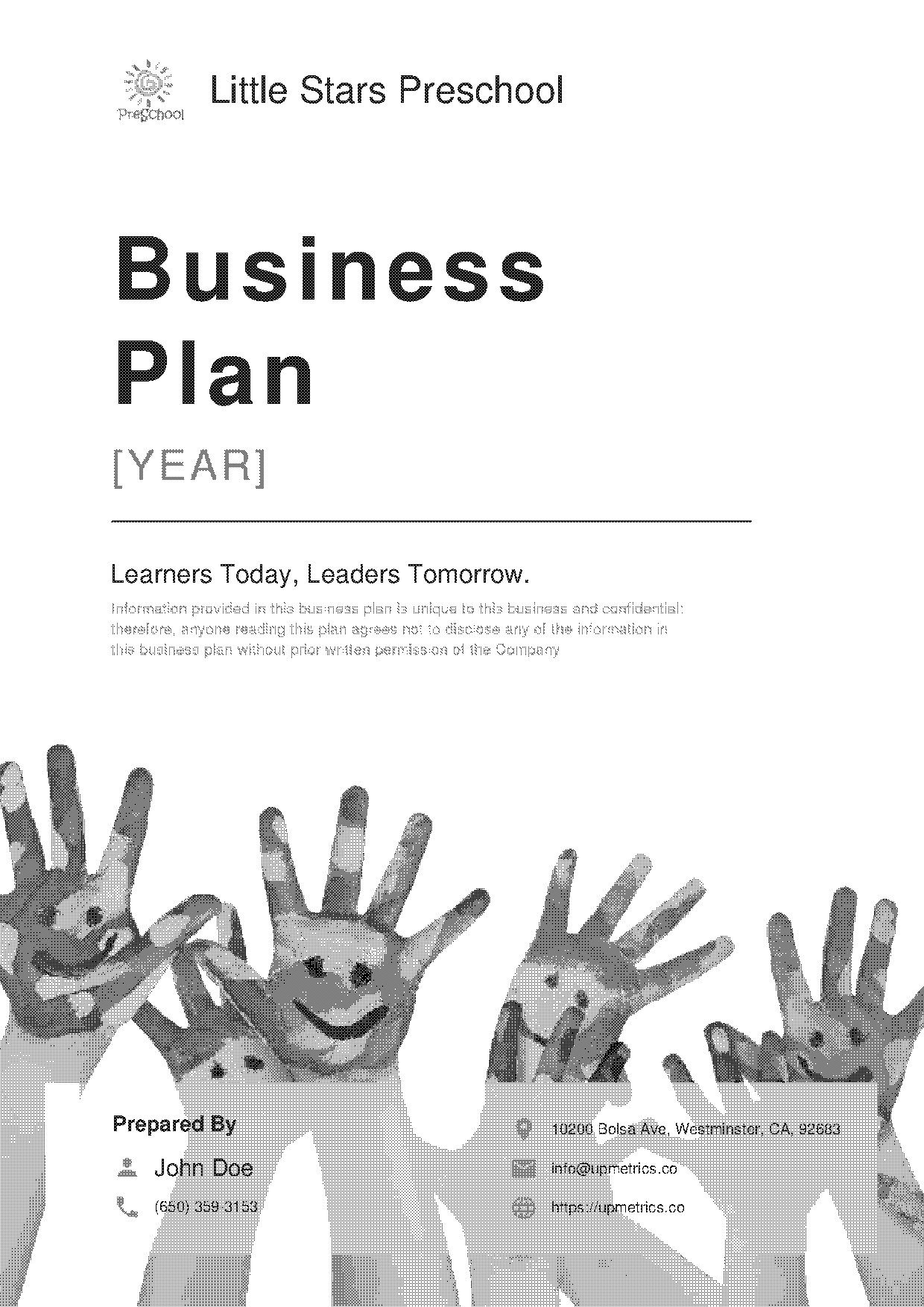 sample of business plan for a nursery school