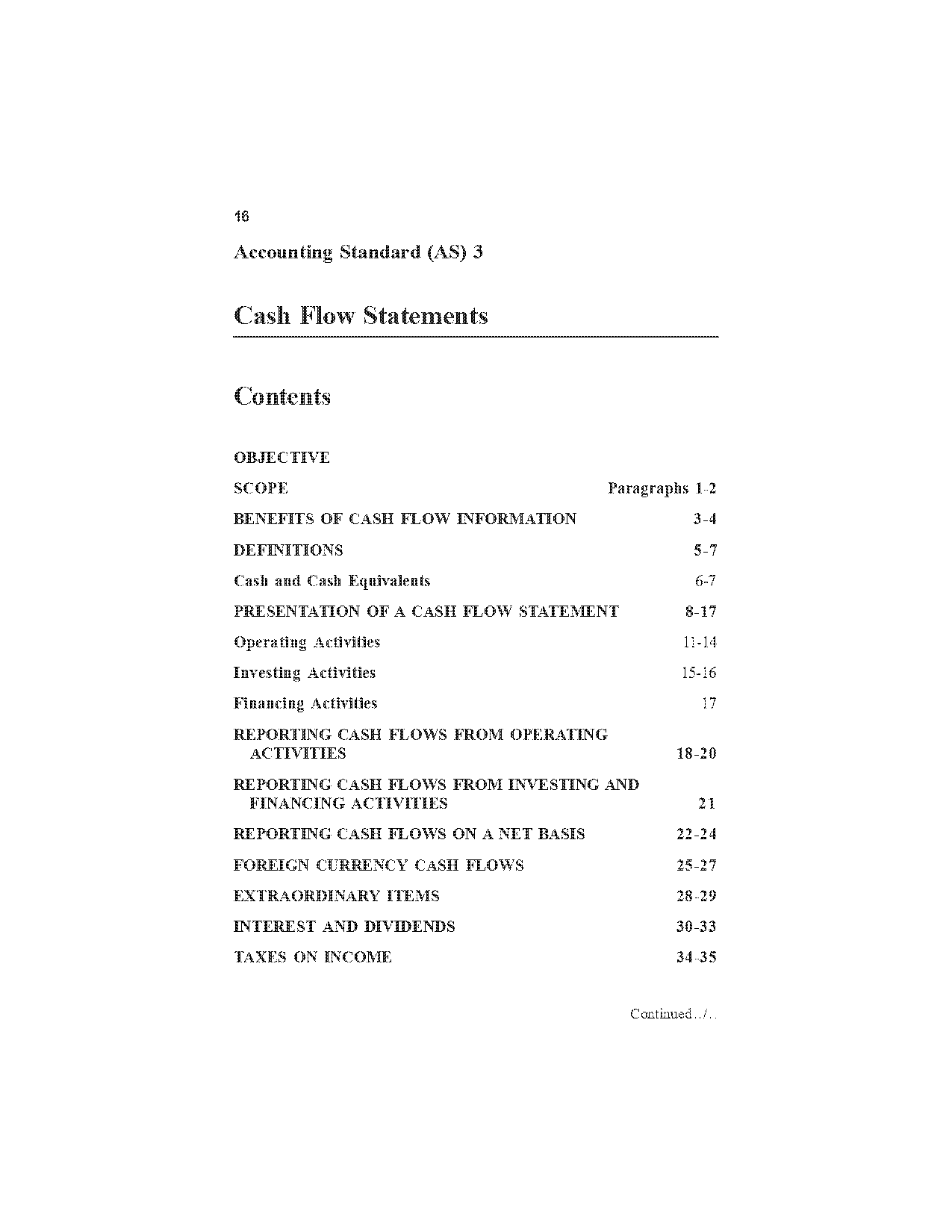 cash flow indirect method example