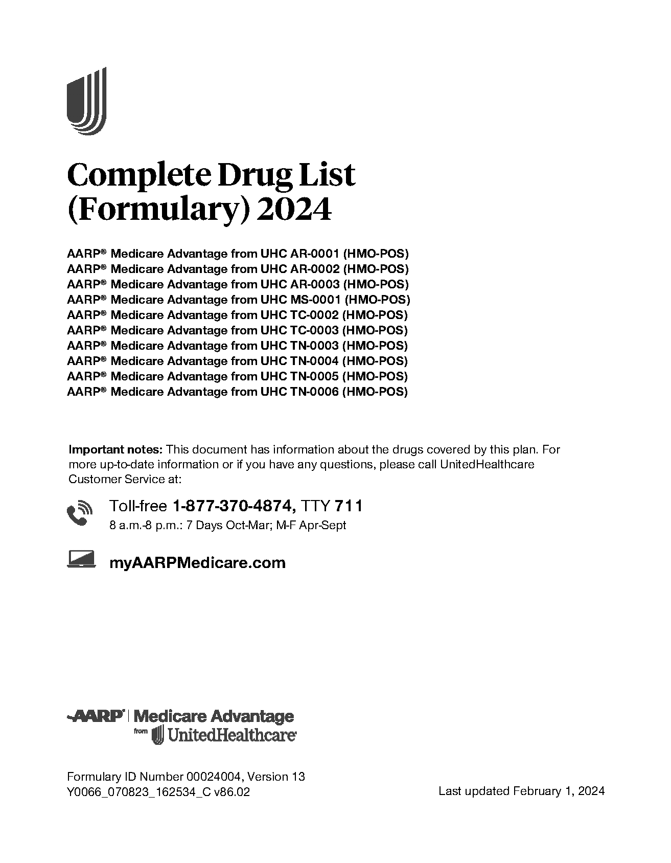 aarp uhc drug formulary