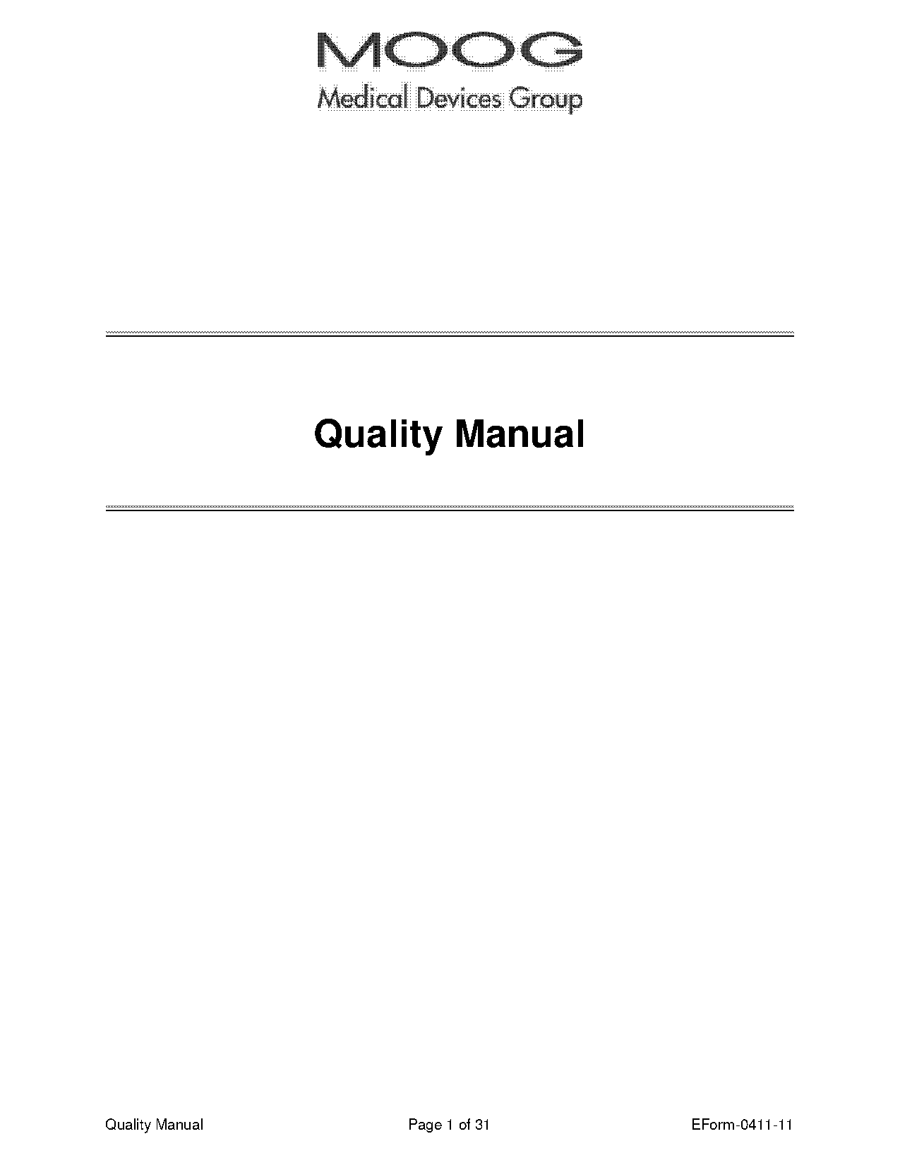 training company quality manual