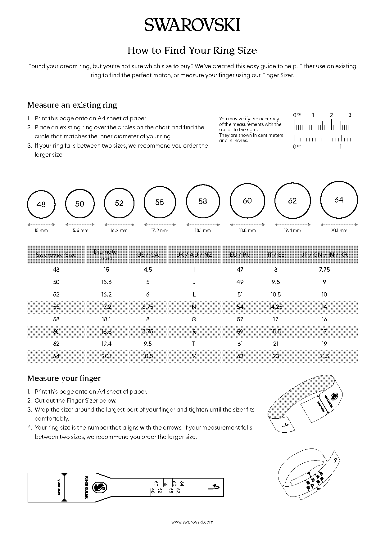 ring size conversion mm to letter