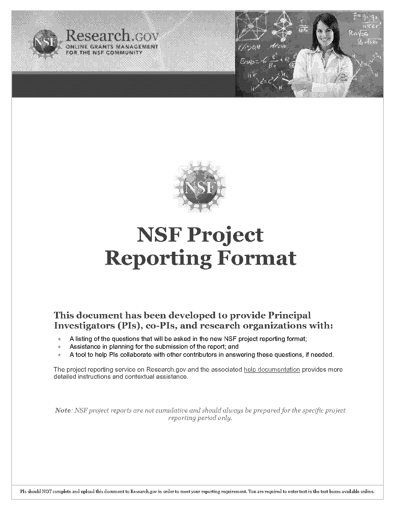 project report template online