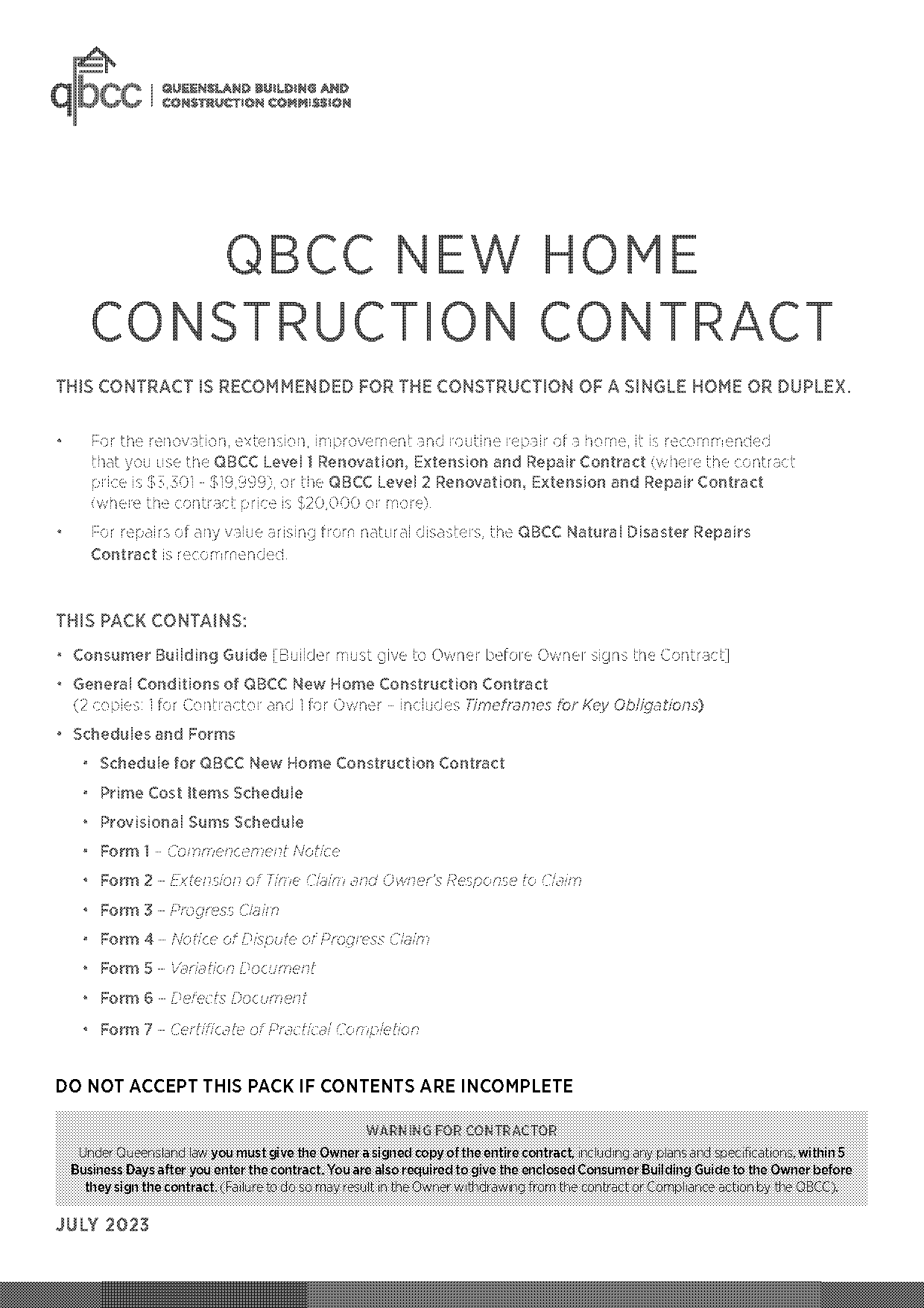 signing a home building contract