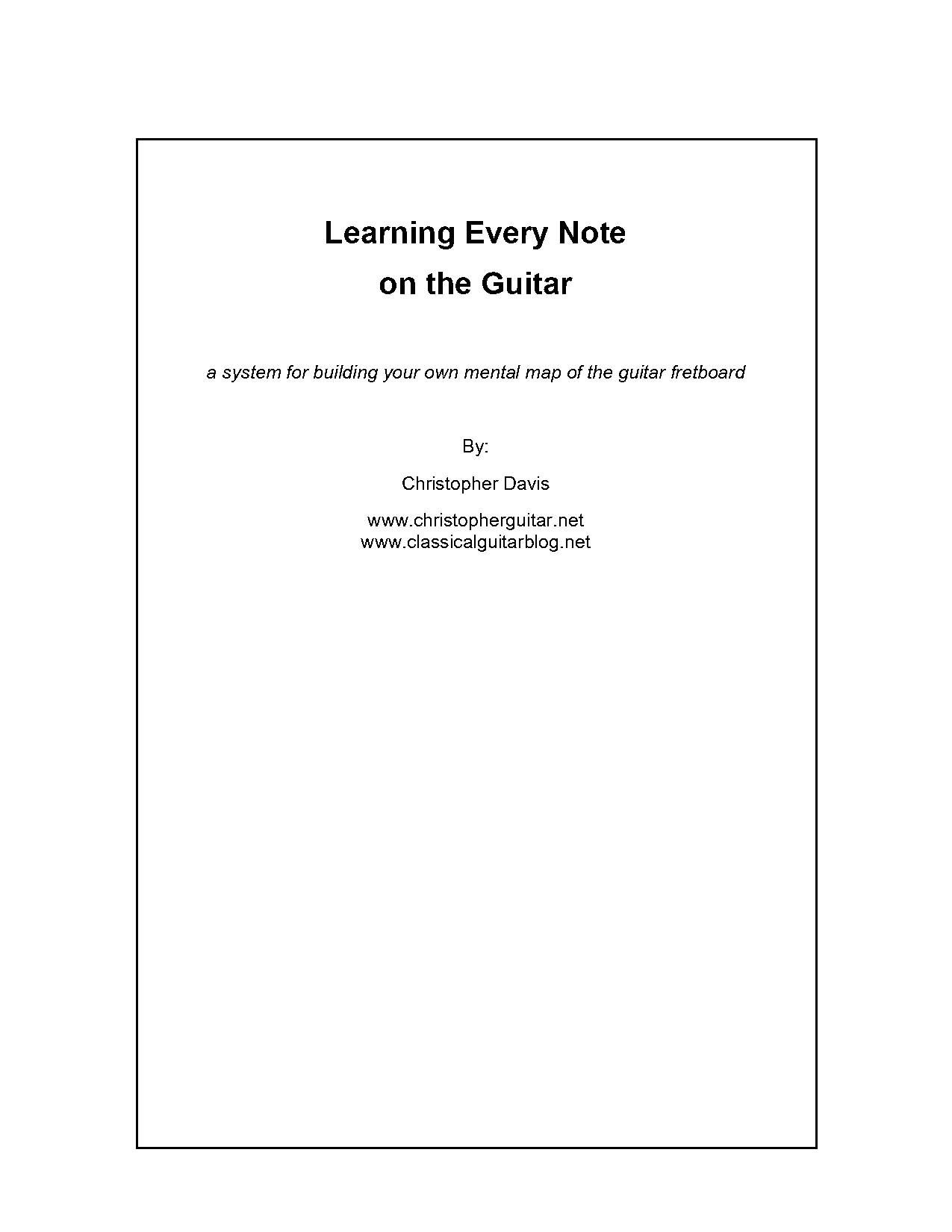 guitar neck notes diagram pdf