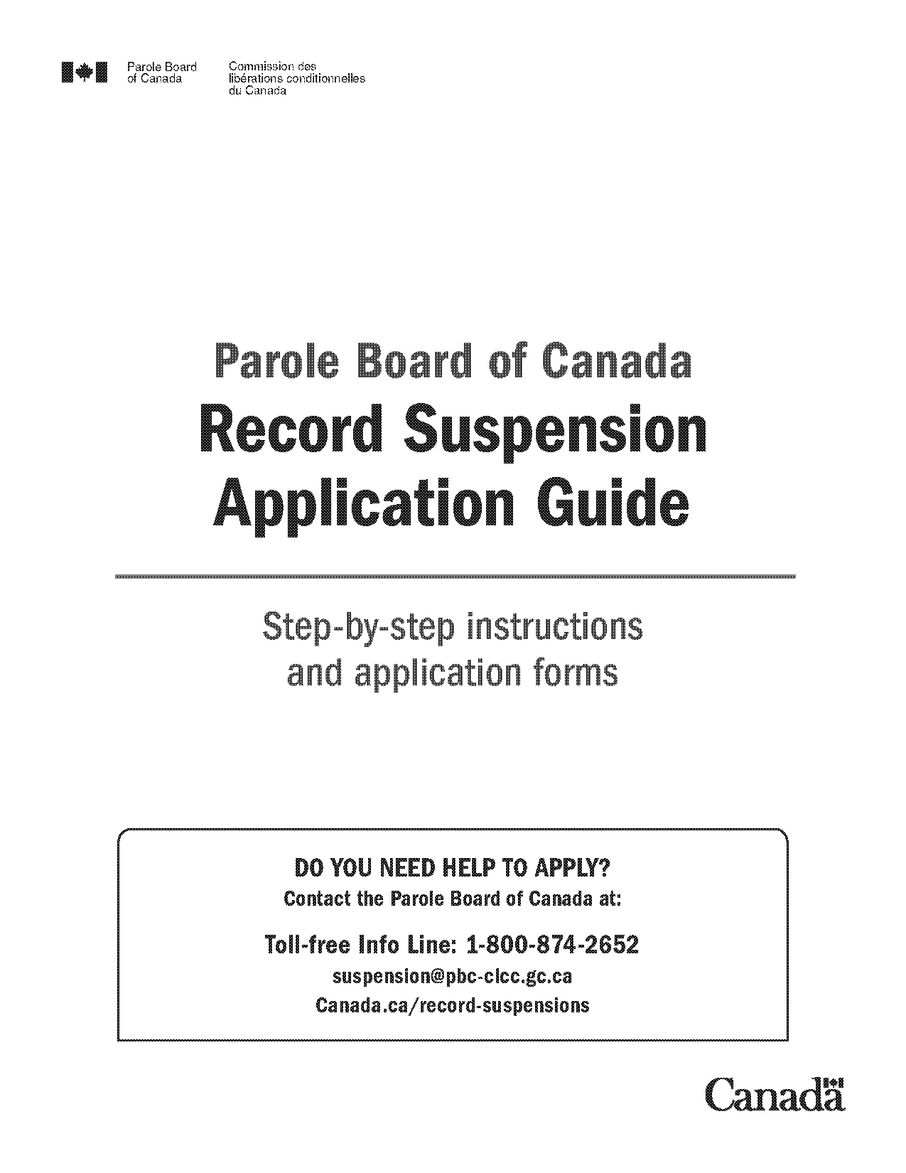 court information form record suspension