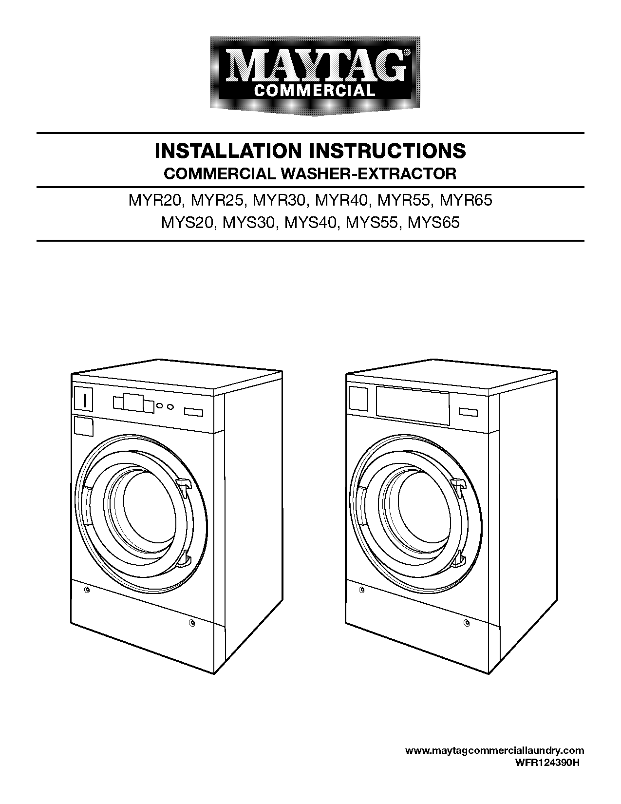 maytag commercial washer programming manual