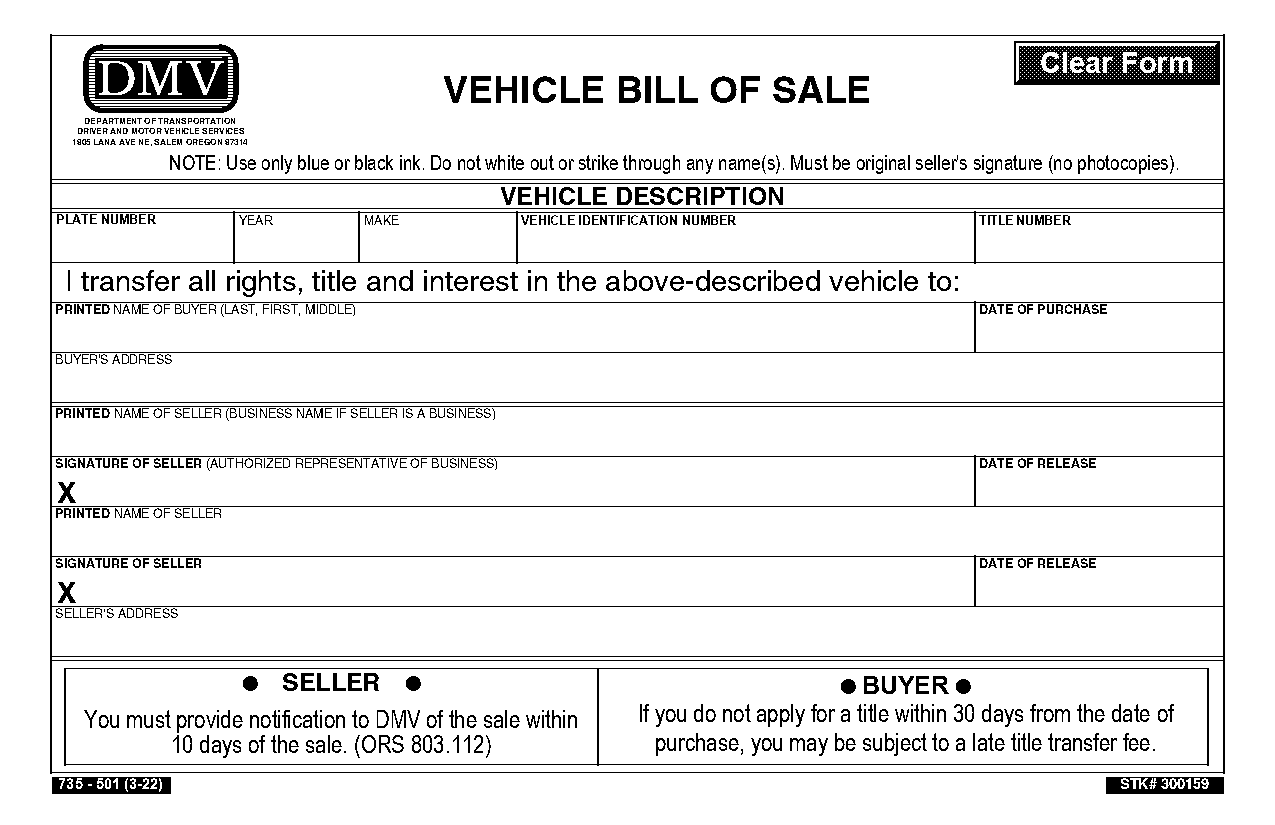 example of receipt for private car sale