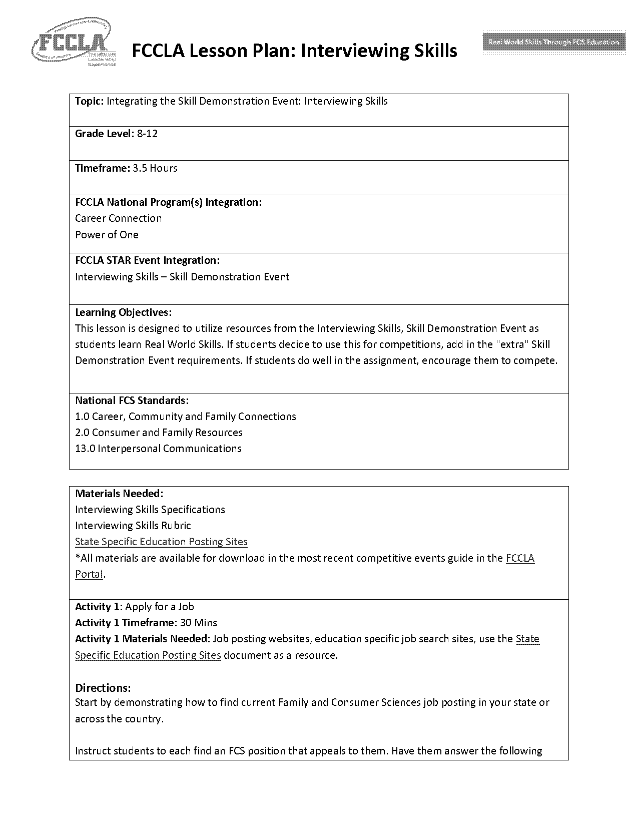 interviewing skills on resume