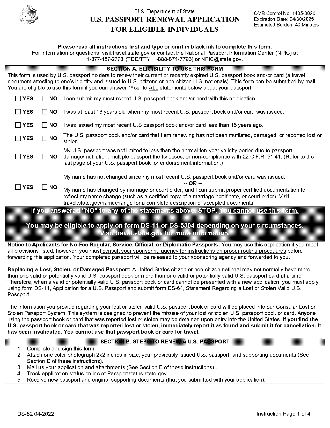 indian passport renewal in usa sample application form