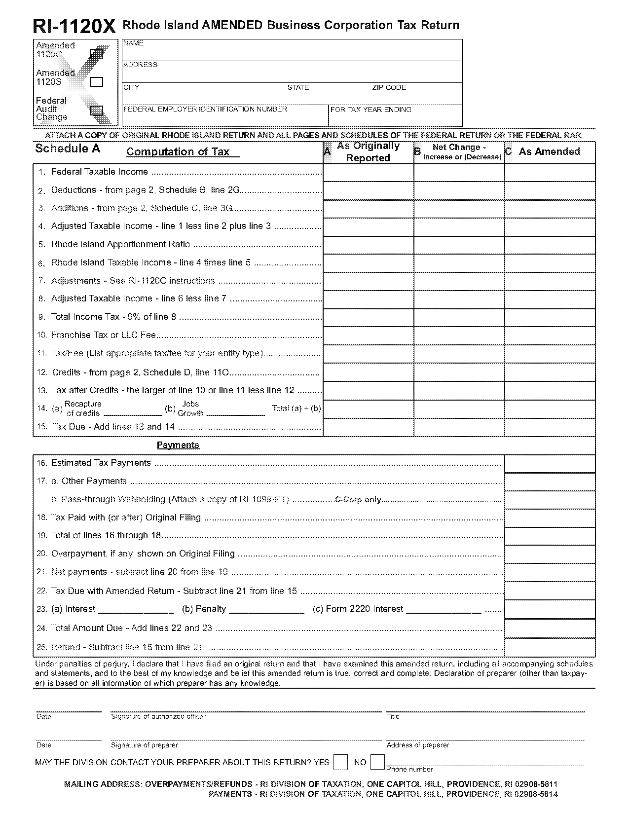 company tax return amendments