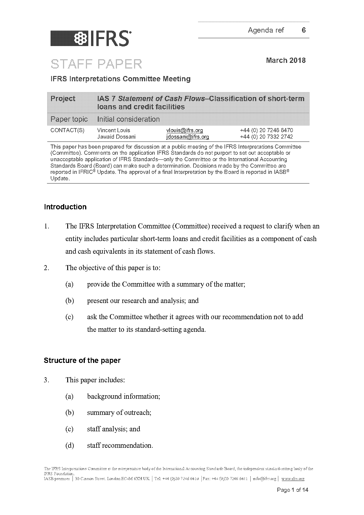 drawings in cash flow statement