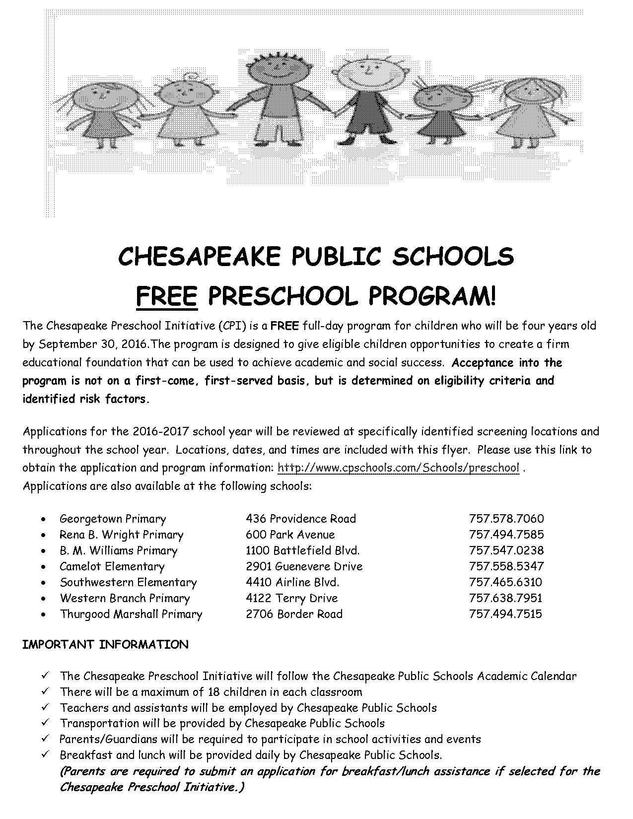 chesapeake public schools student transfer application