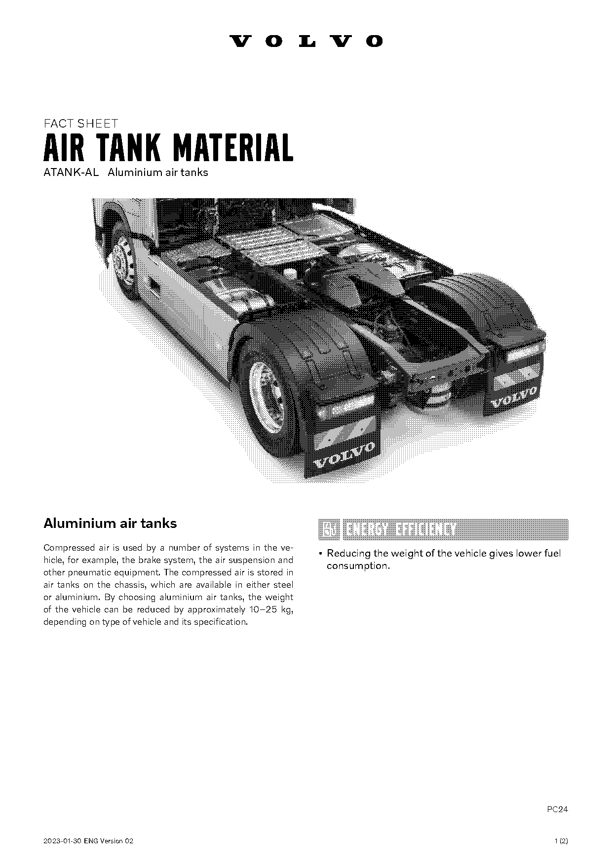 volvo air tank release