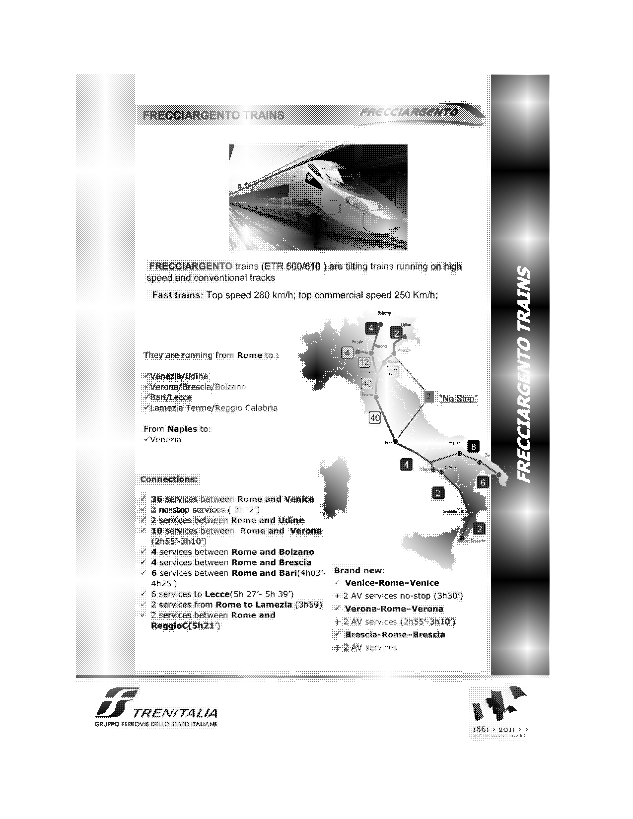 frecciargento train seating plan