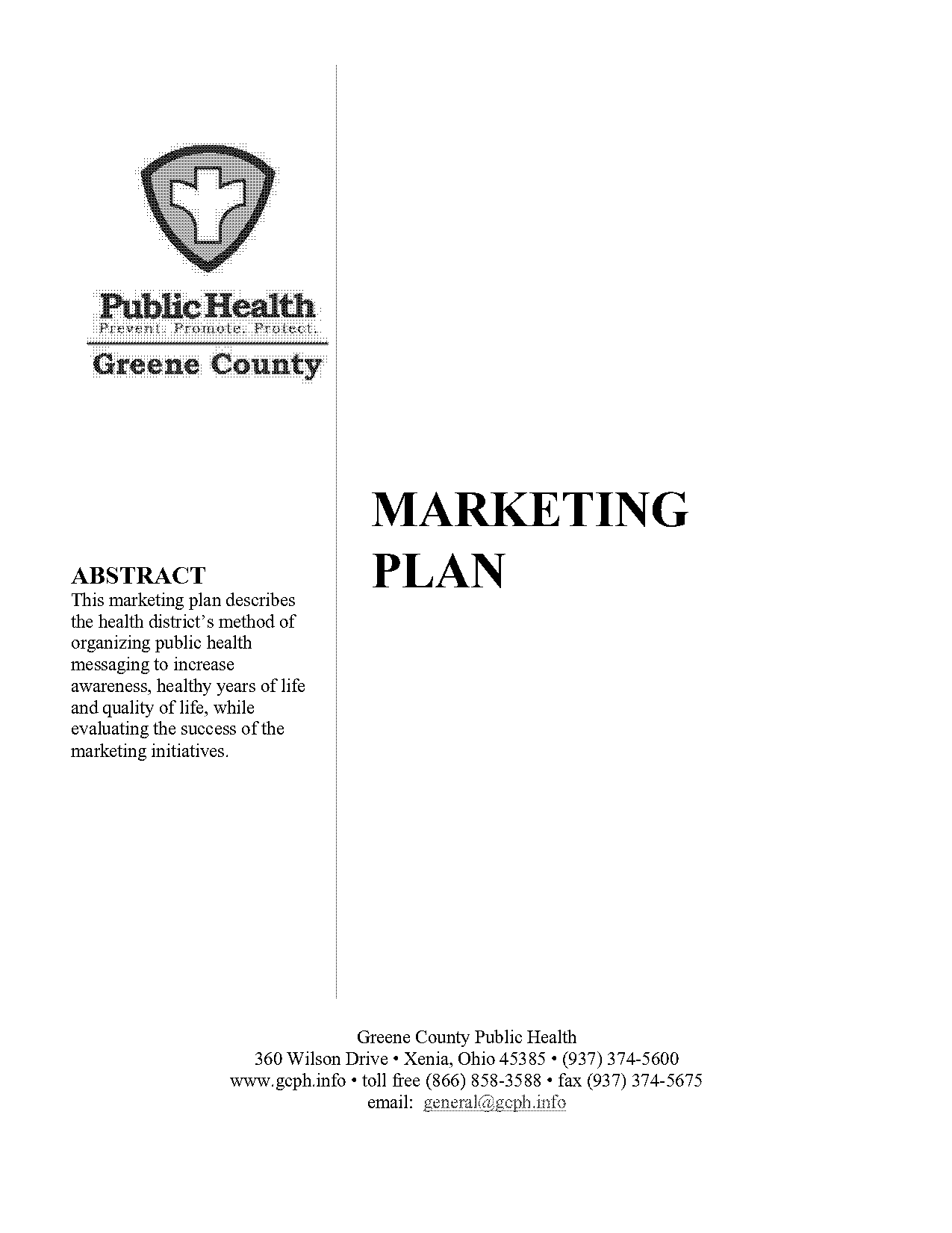 hospital marketing plan examples