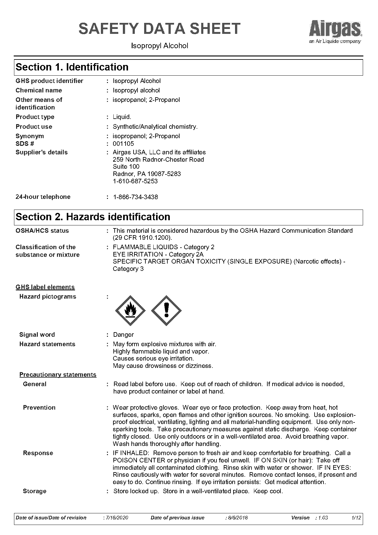 isopropyl alcohol ingestion long term effects