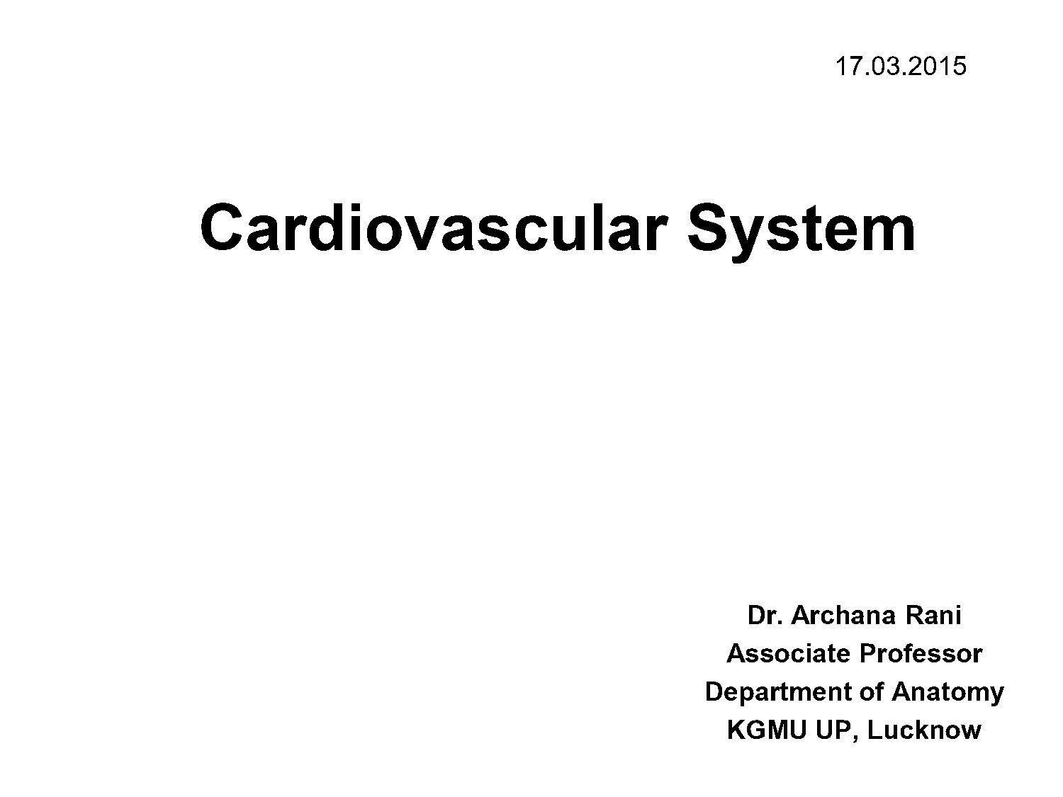 cardiovascular system overview pdf