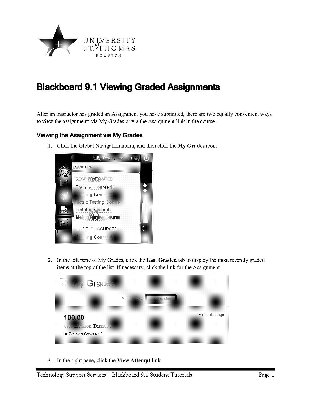 find students graded assignments blackboard