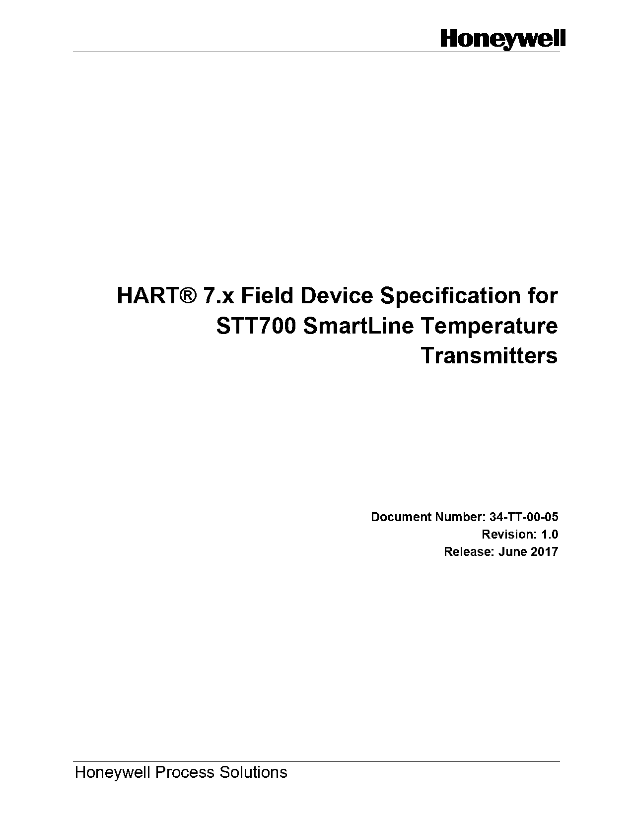 hart communication protocol specification