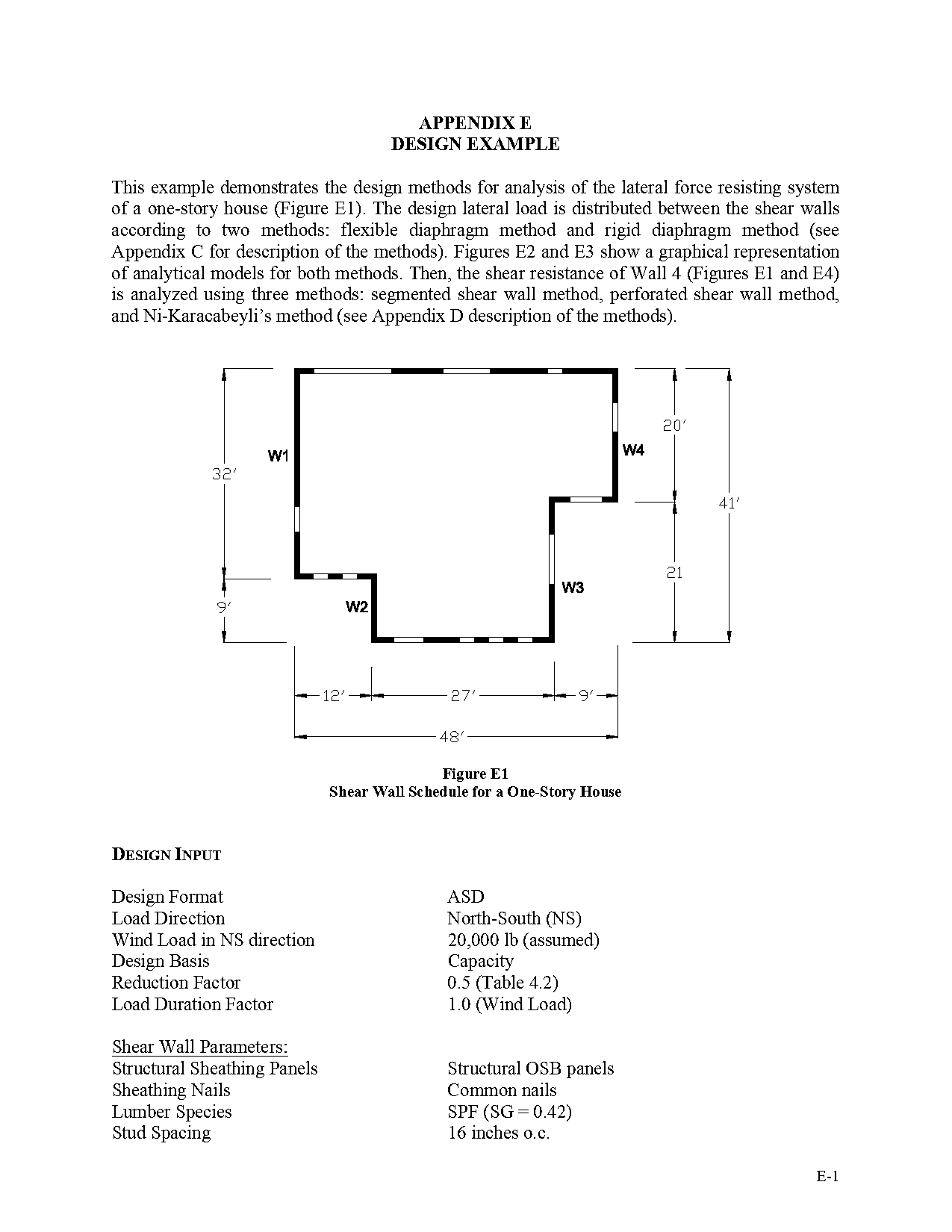 design example pewrforated shear walls