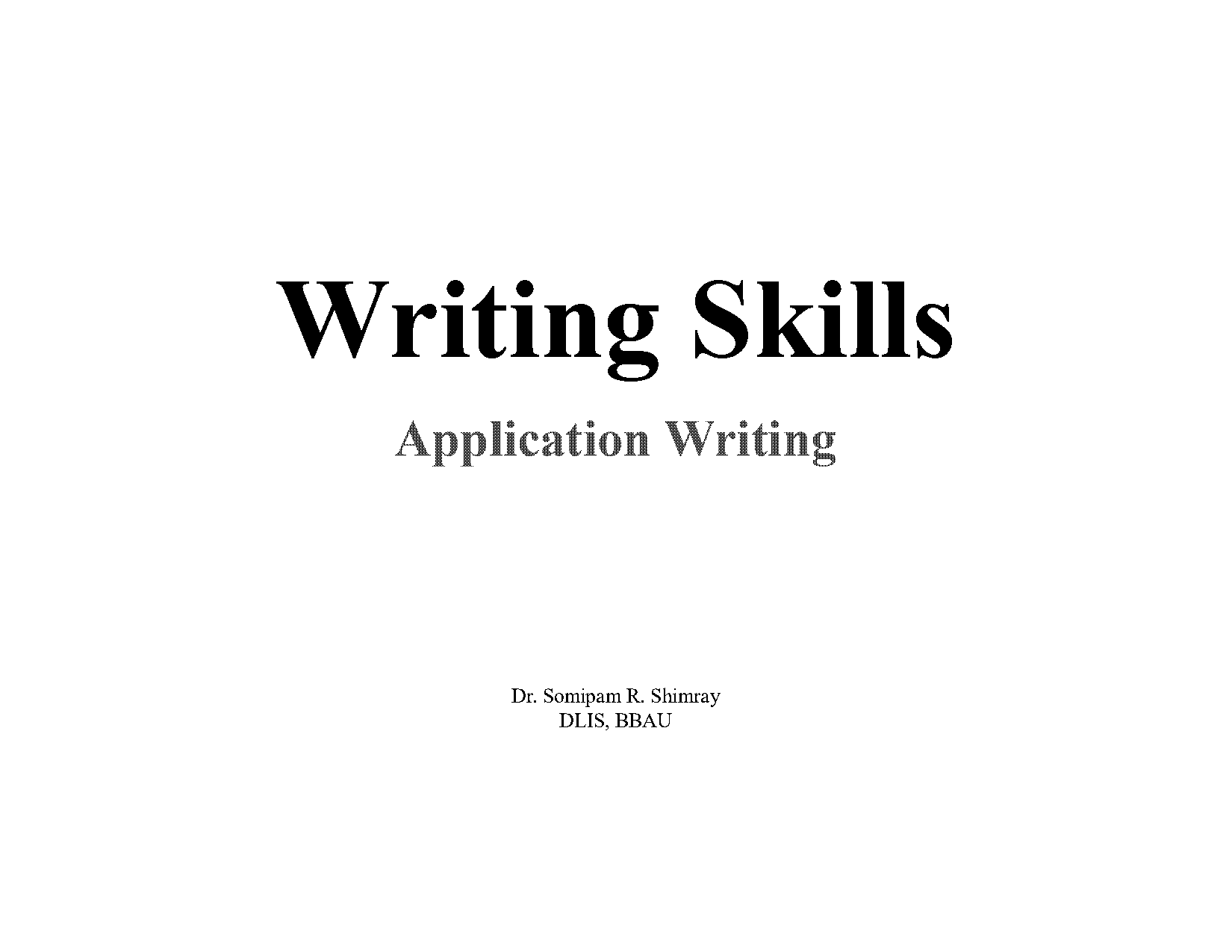 application writing rules pdf