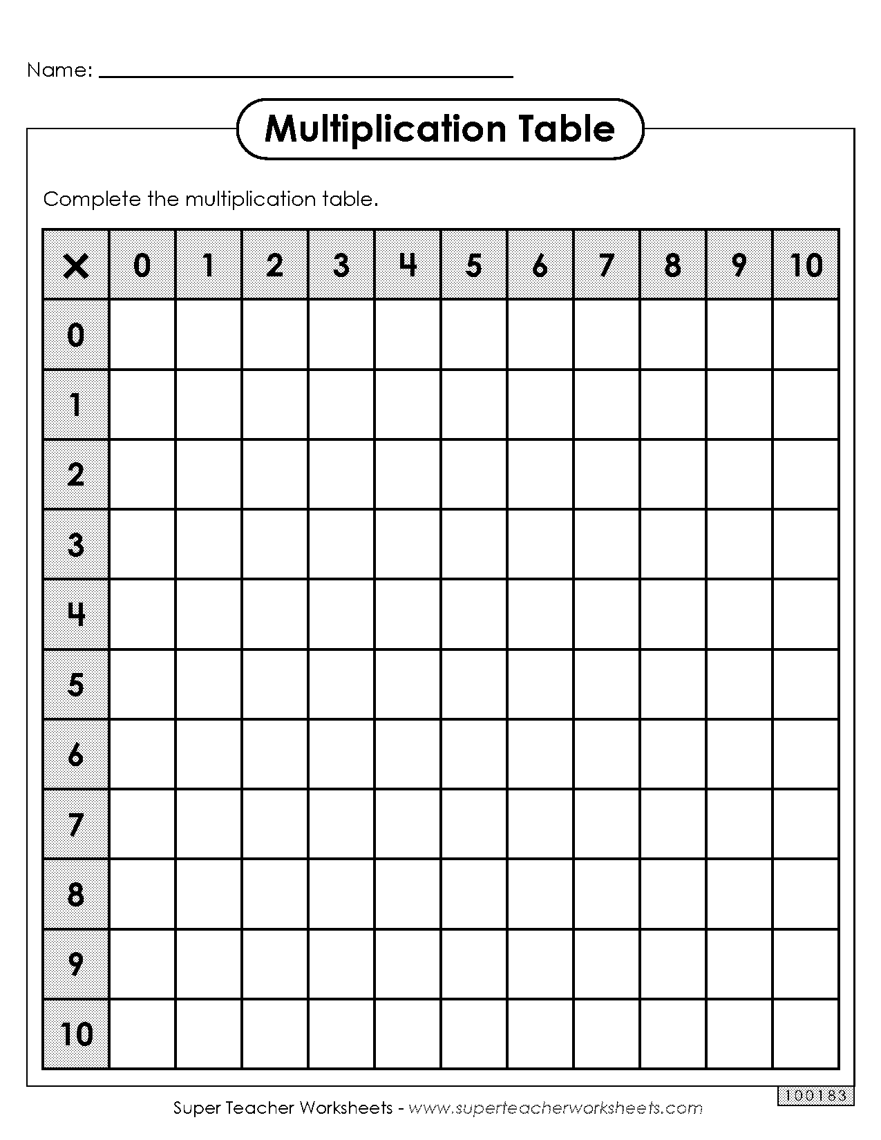 blank multiplication practice printable