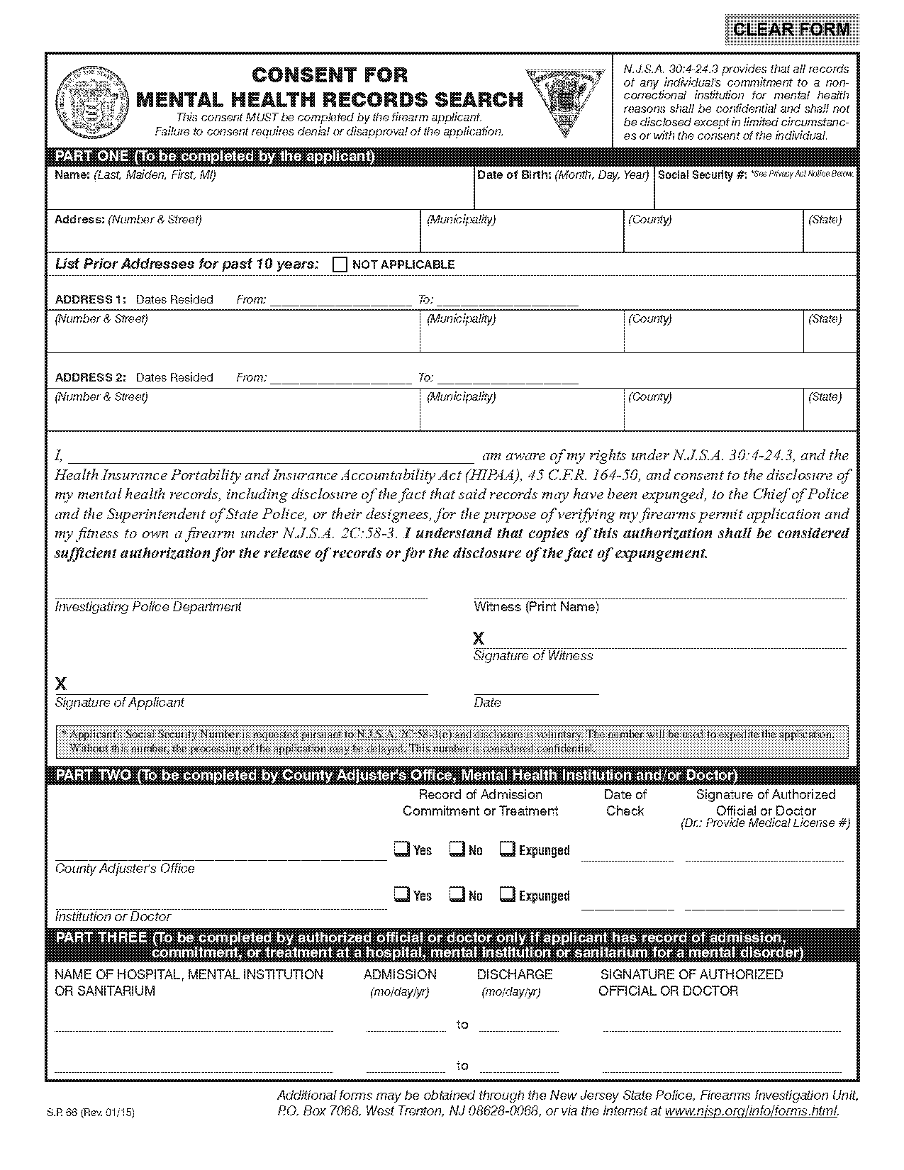 nj doh consent forms