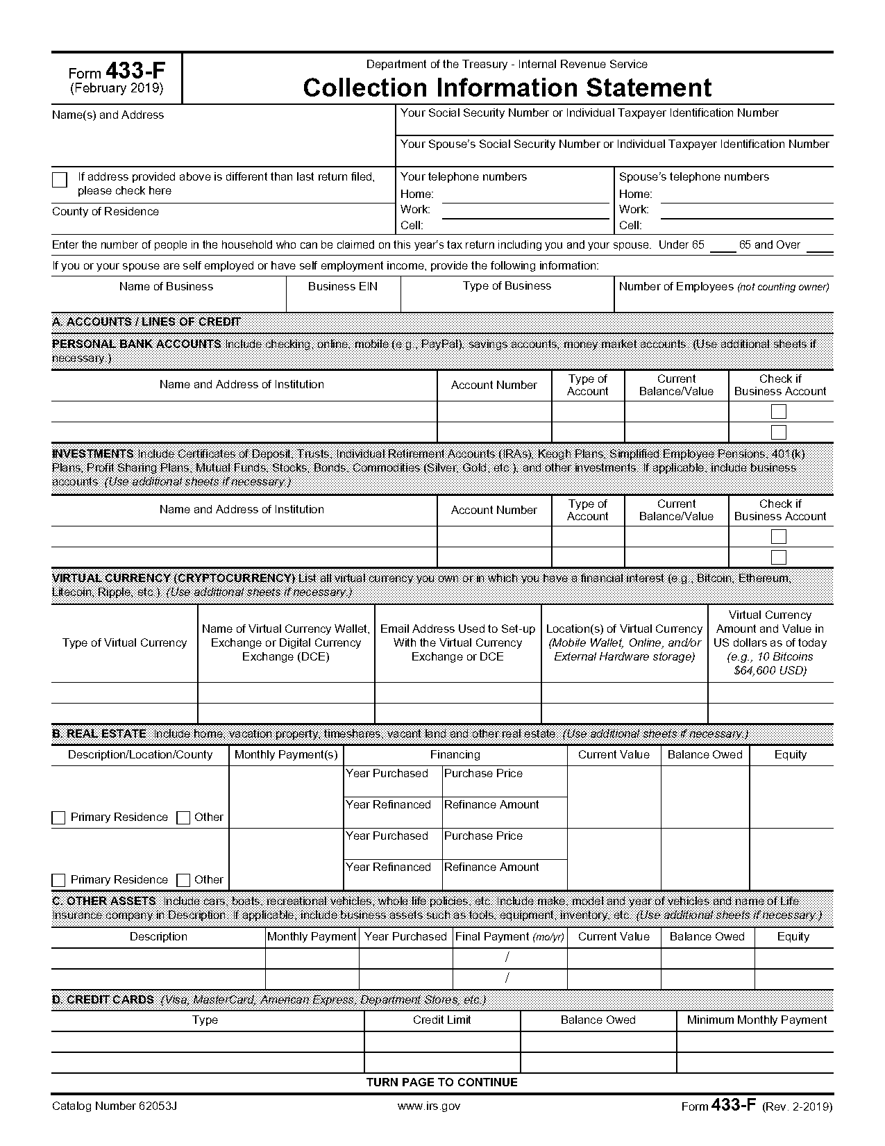 printable statement of account