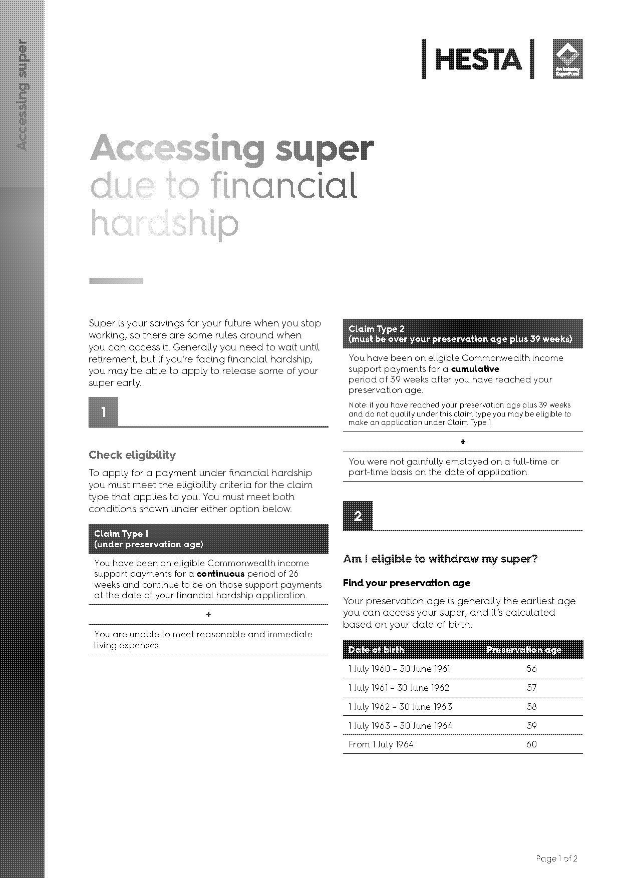 australian super hardship claim form