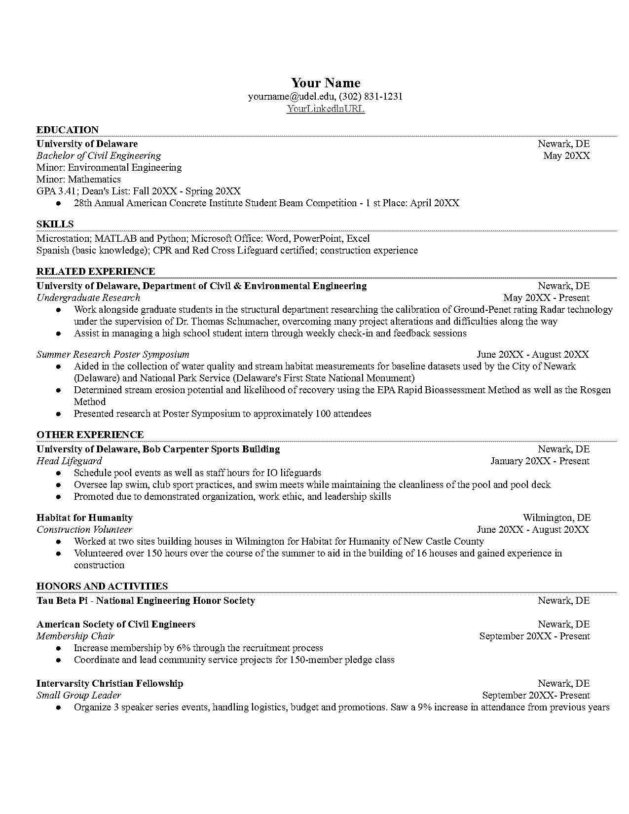 resume samples pdf for engineering