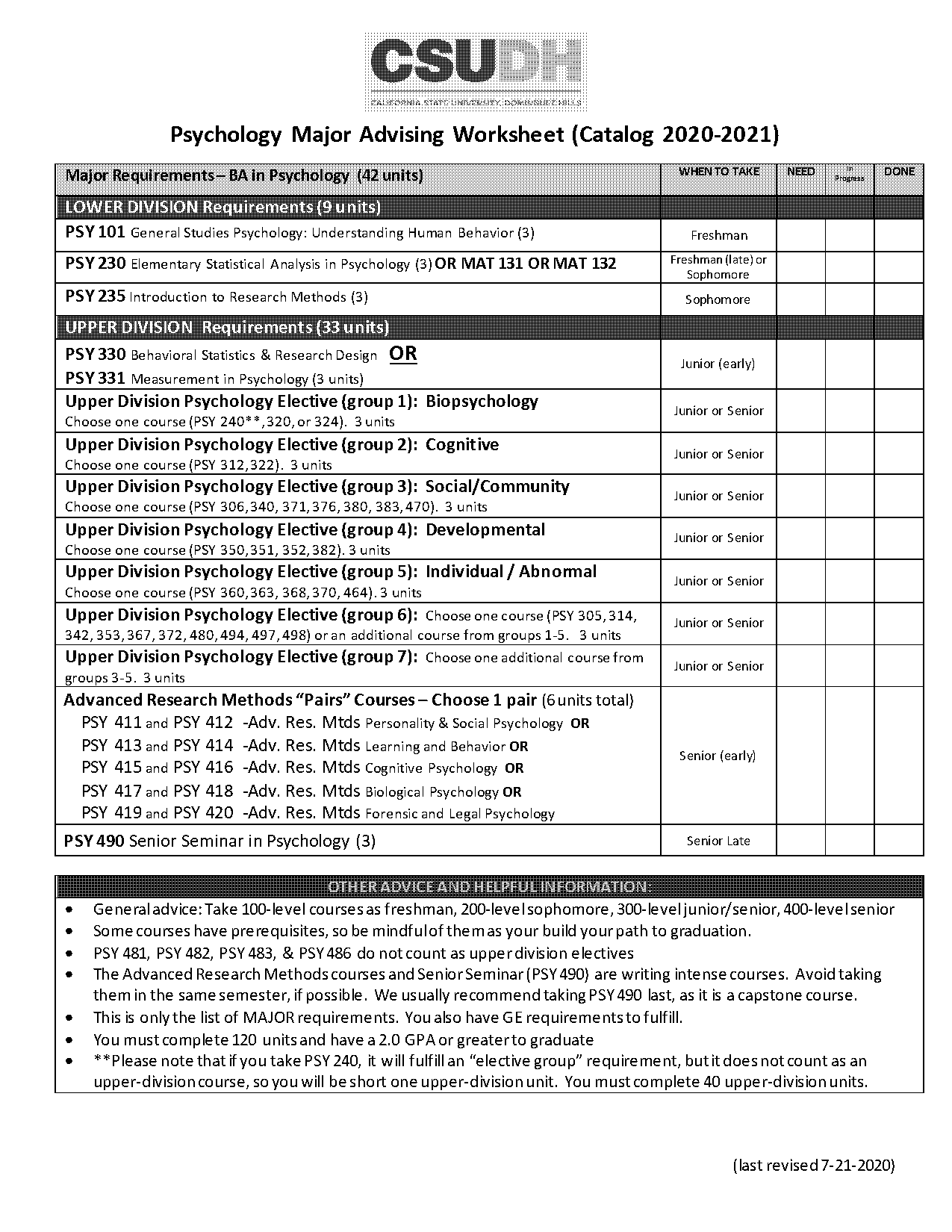 research design worksheet psychology