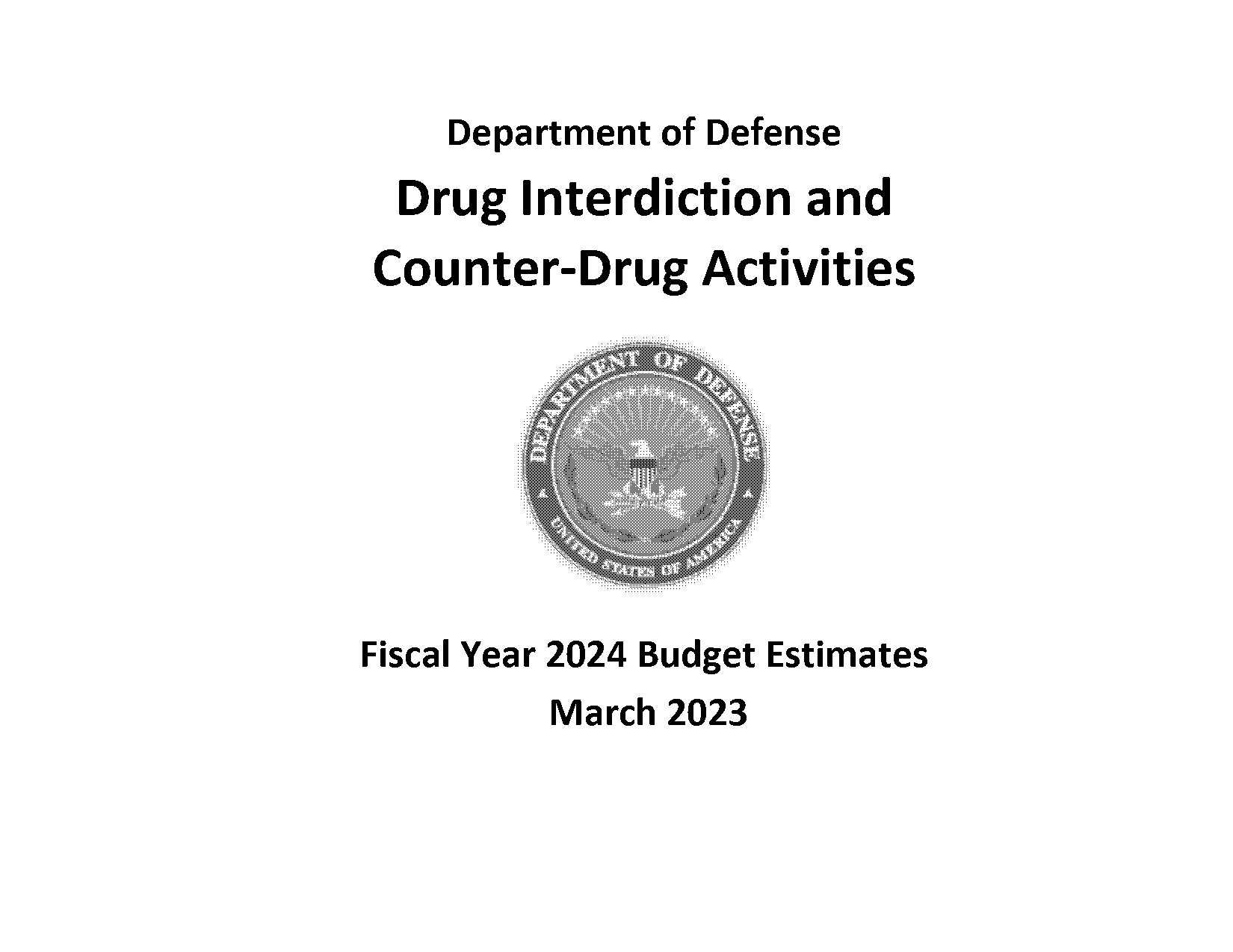 anti drug plan budget plan example