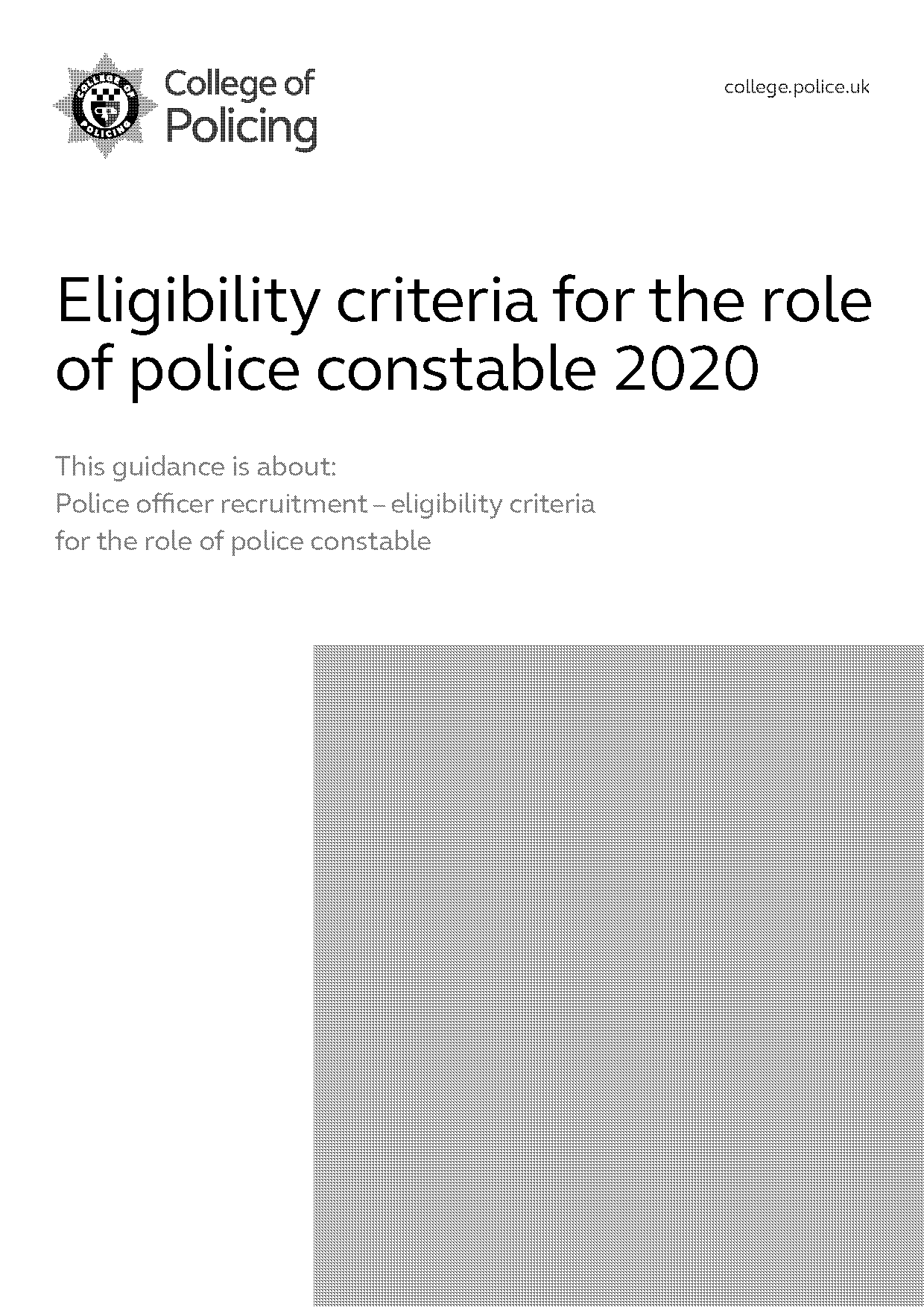 police constable application process