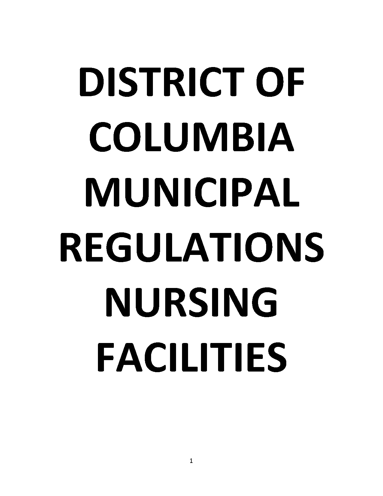 district of columbia policies procedures and regulations