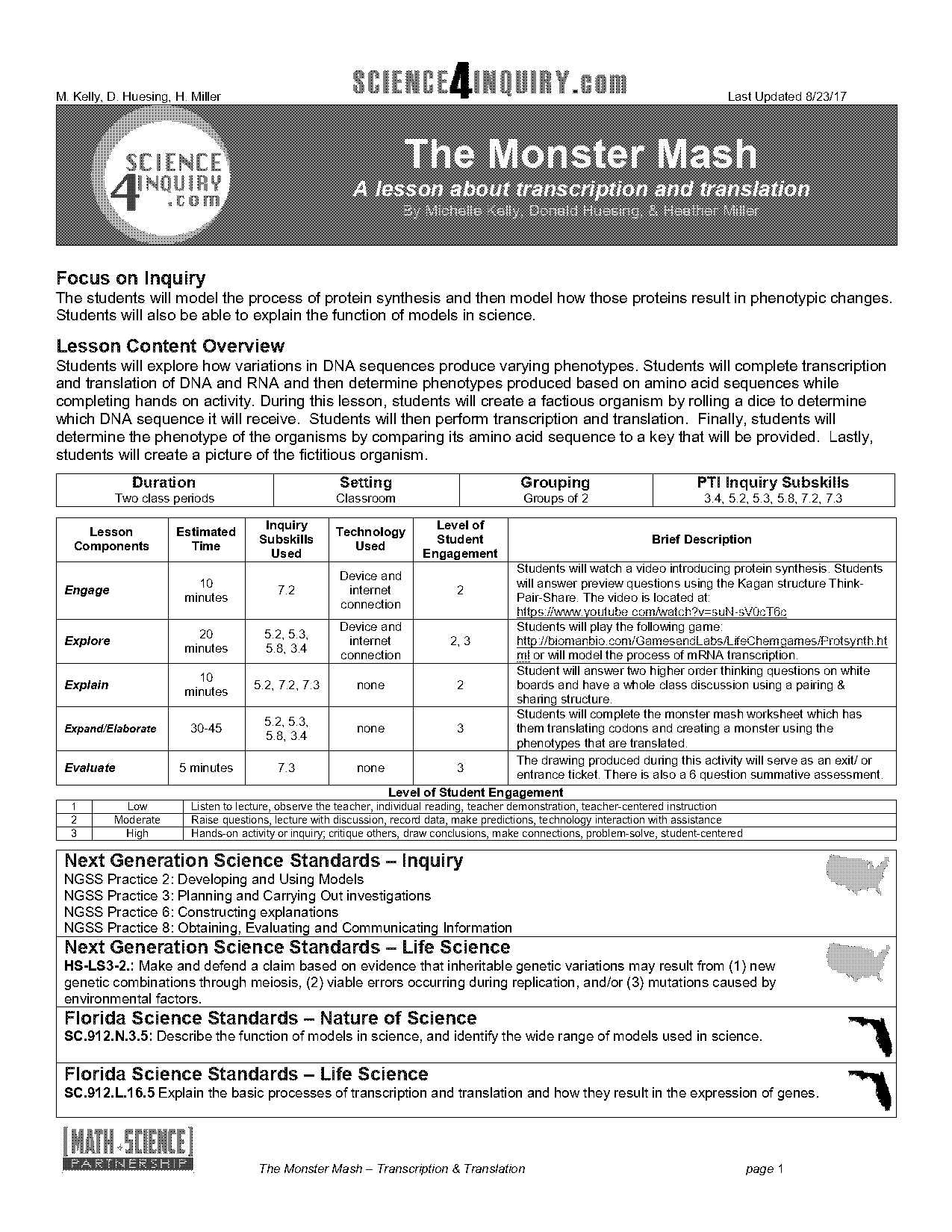 monster circle problem worksheet answers